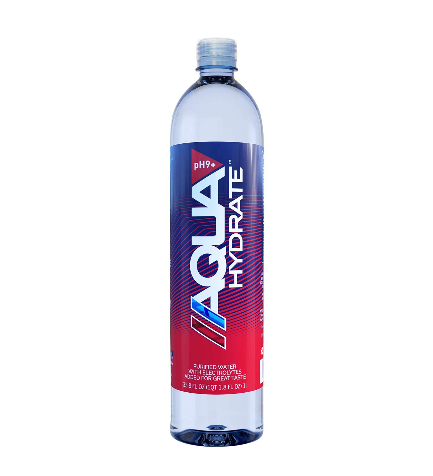 AQUAhydrate Electrolyte Enhanced Water pH9+ 33.8 fl oz - Pack of 12 - Buy Online on SooperMarket.com