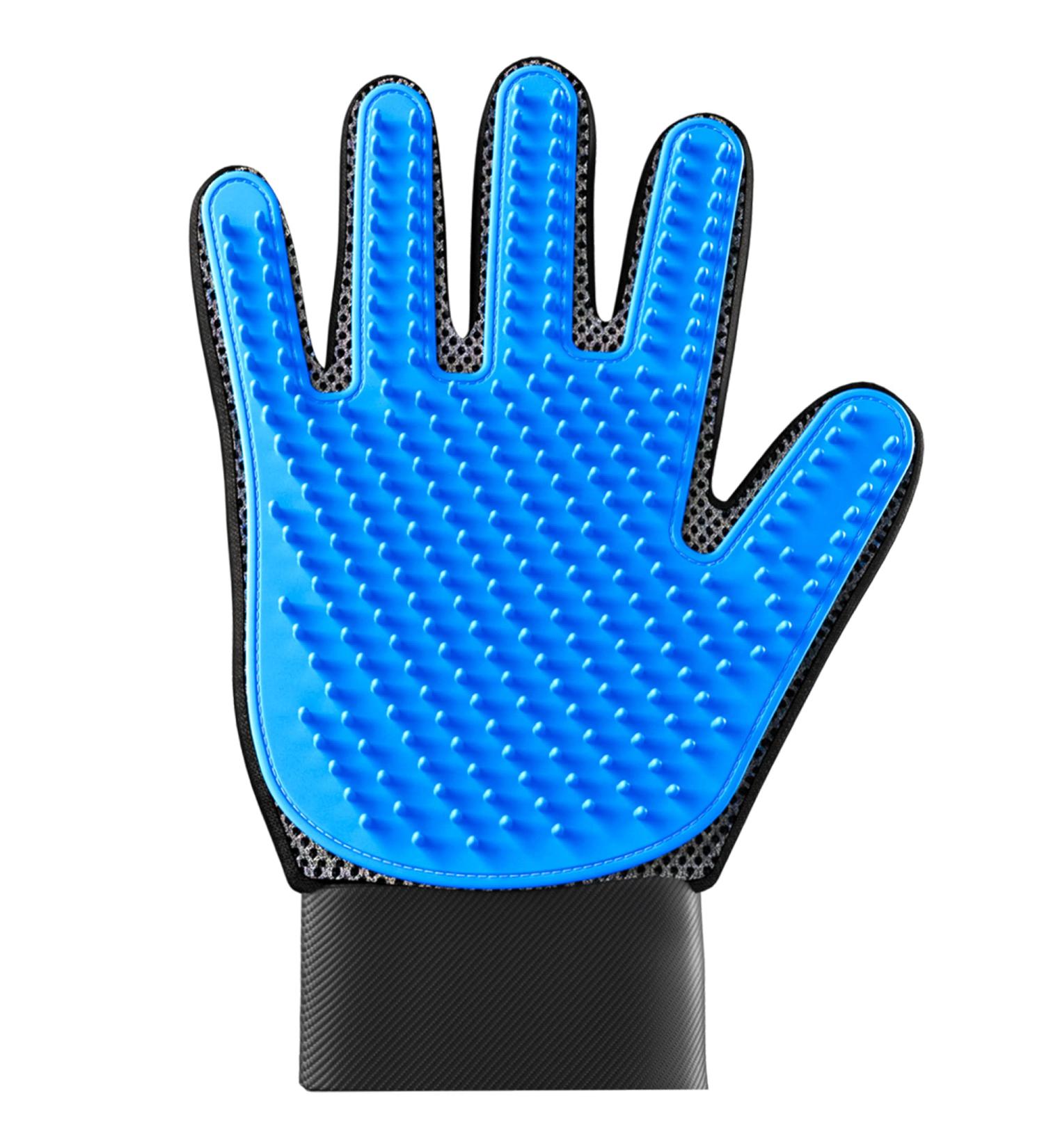 KENNELS & KATS Pet Grooming Glove | Premium De-shedding Brush for Dogs, Cats, Rabbits & Horses | 260 Tips for Mess-free Grooming | One Size Fits All | Blue - Buy Online on SooperMarket.com