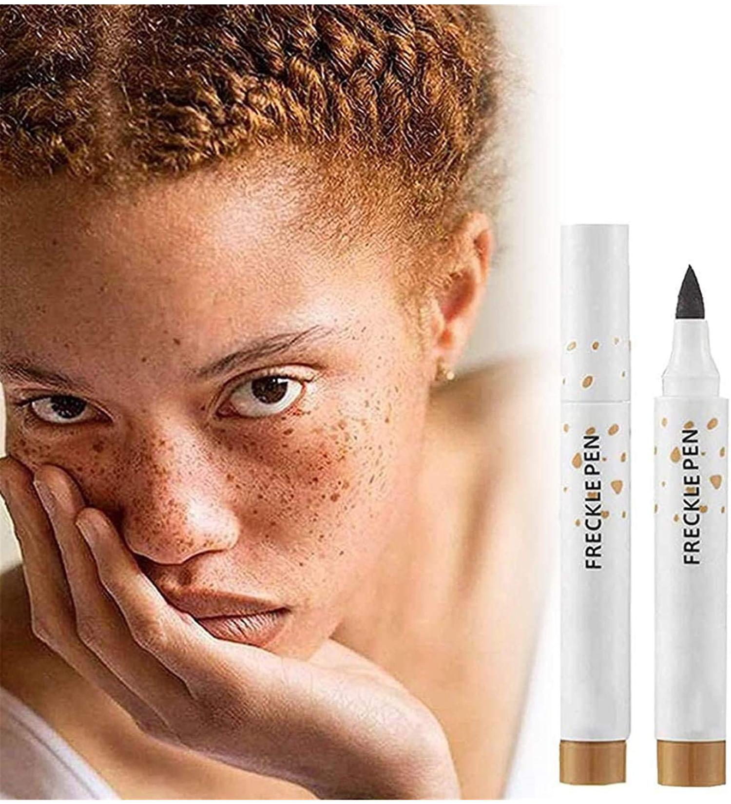 Lovelycat Freckle Pen Faux Freckle Pen Colour Pop Freckle Pen Supernaturally realistic freckles makeup brush Fantastic freckles pen Long-lasting waterproof soft-point absorbent pen for a natural and easy makeup look (Light Brown) - Buy Online on SooperMarket.com