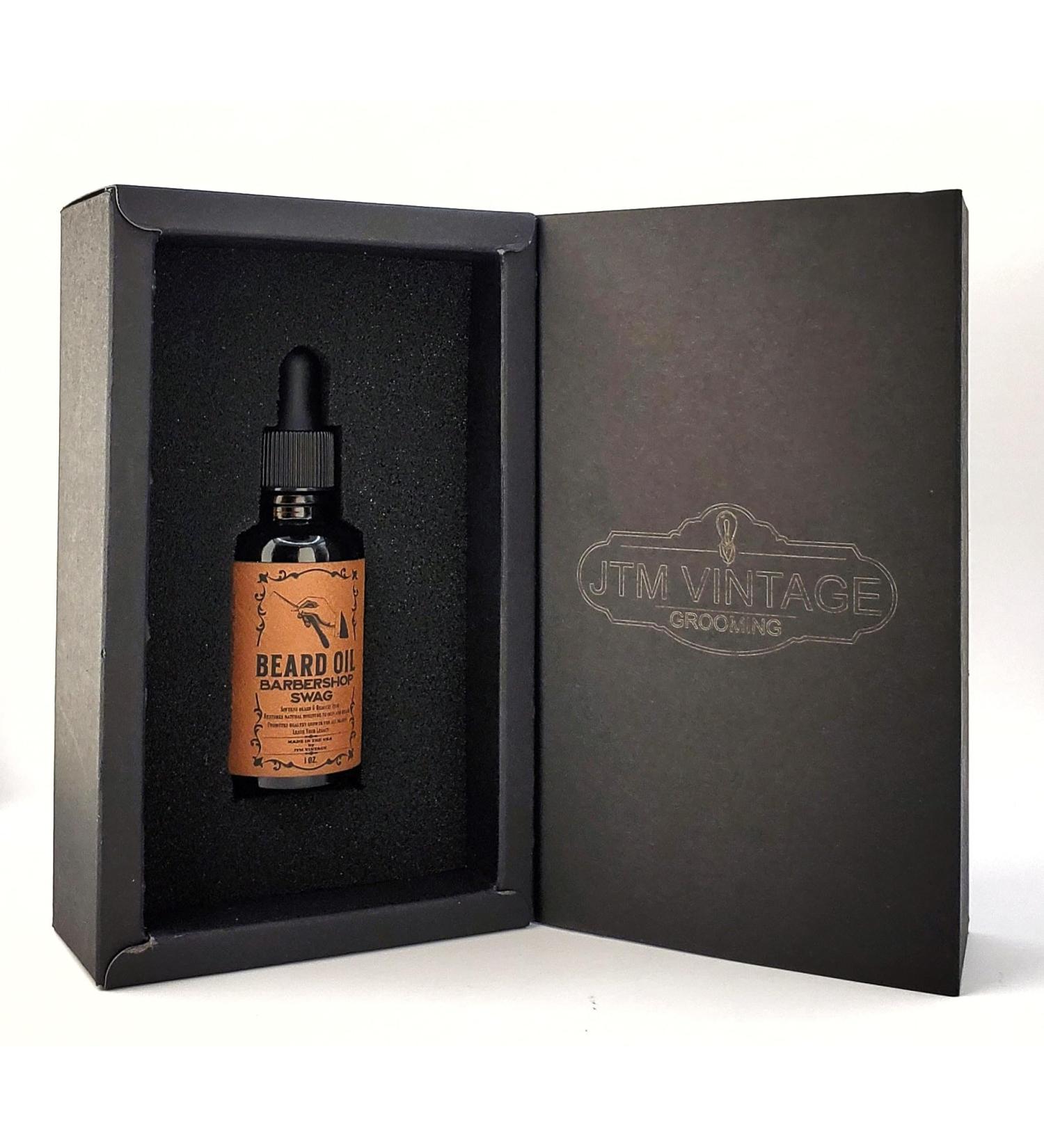 JTM Vintage Barbershop Swag Beard Oil - All Natural International Shipping Available - Buy Online on SooperMarket.com