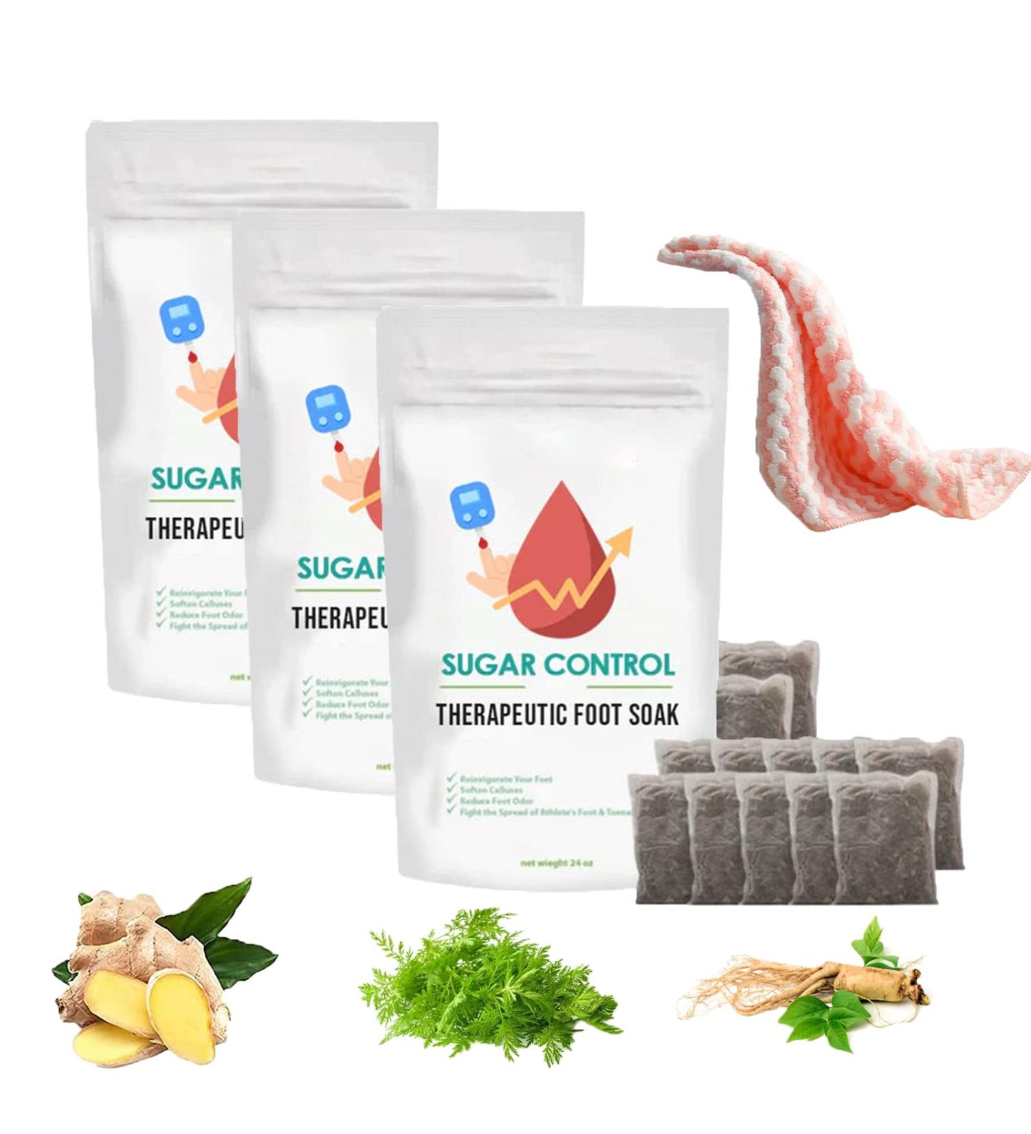 Healthify Sugar Control Therapeutic Foot Soak Sugar Control Therapeutic Foot Soak Bag Blood Sugar Control Therapeutic Foot Soak Sugar Control Soak Foot Salt (30PCS) - Buy Online on SooperMarket.com
