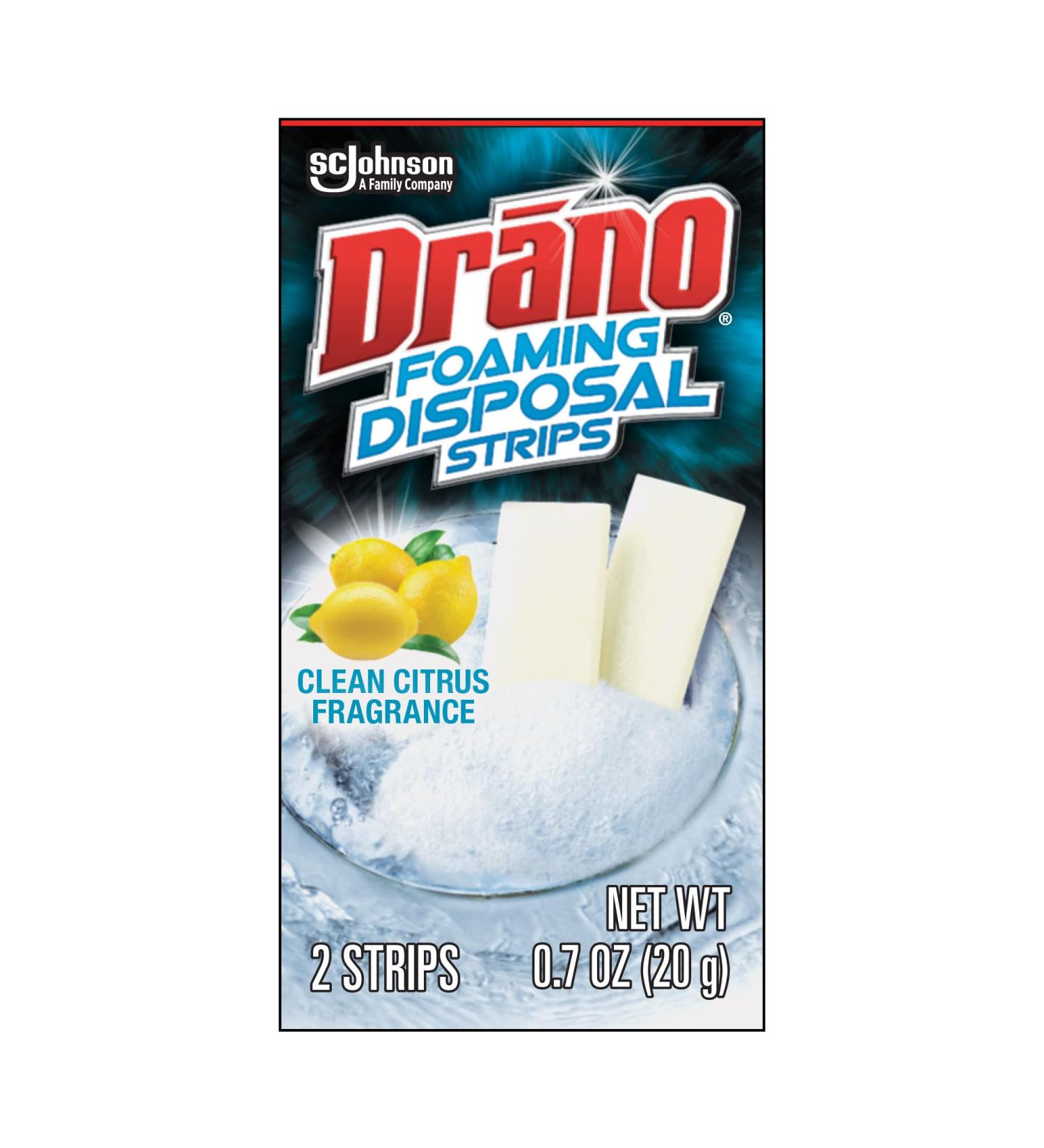 Drano Disposal Strips - 10-Pack Garbage Disposal Cleaner with Fresh Citrus Scent - 10 Uses per Box - Buy Online on SooperMarket.com
