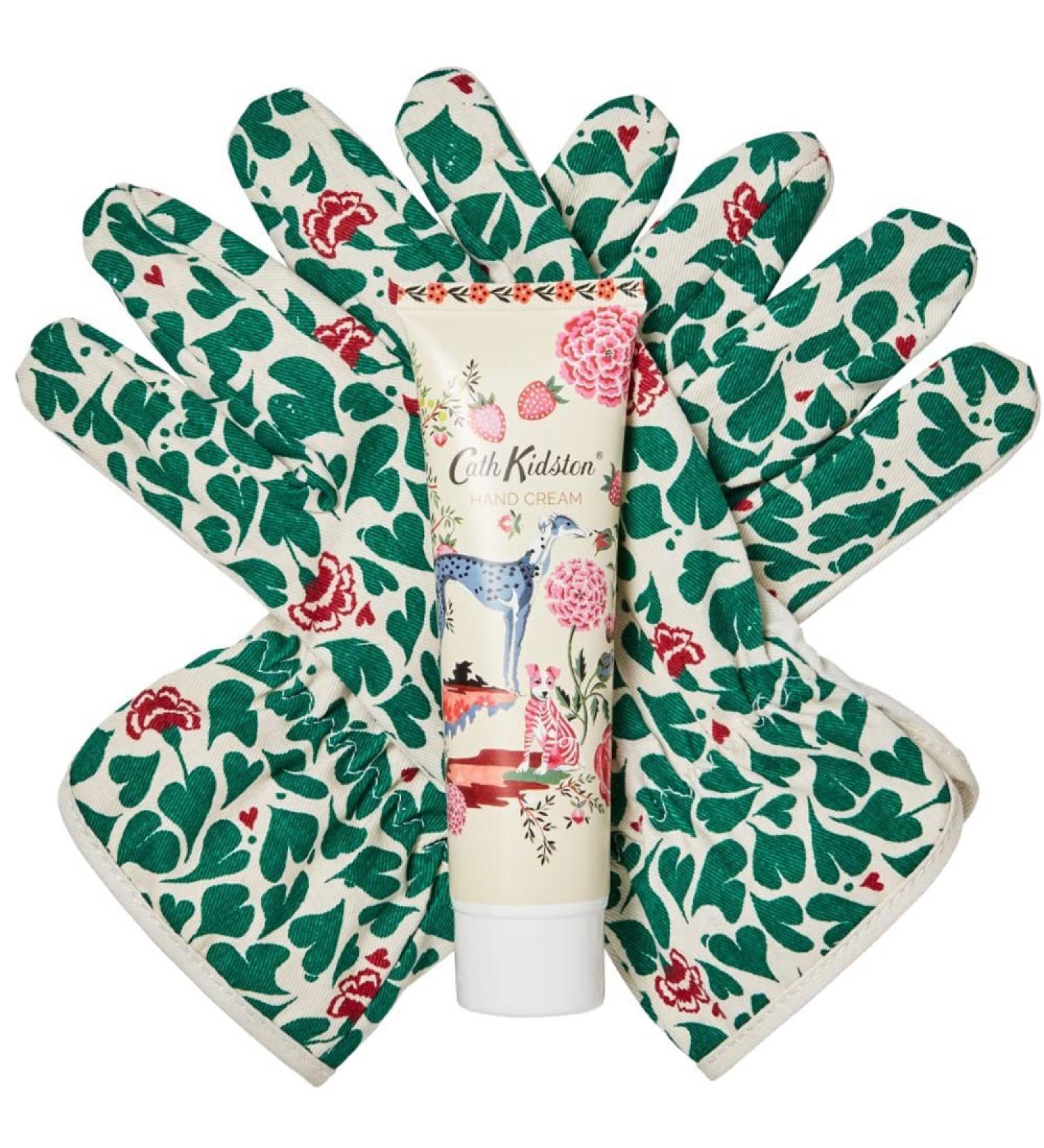 Cath Kidston Beauty Artist Kingdom Gardening Gloves Set with 100ml Hand Cream - 235g Gardener's Gloves Included - Buy Online on SooperMarket.com