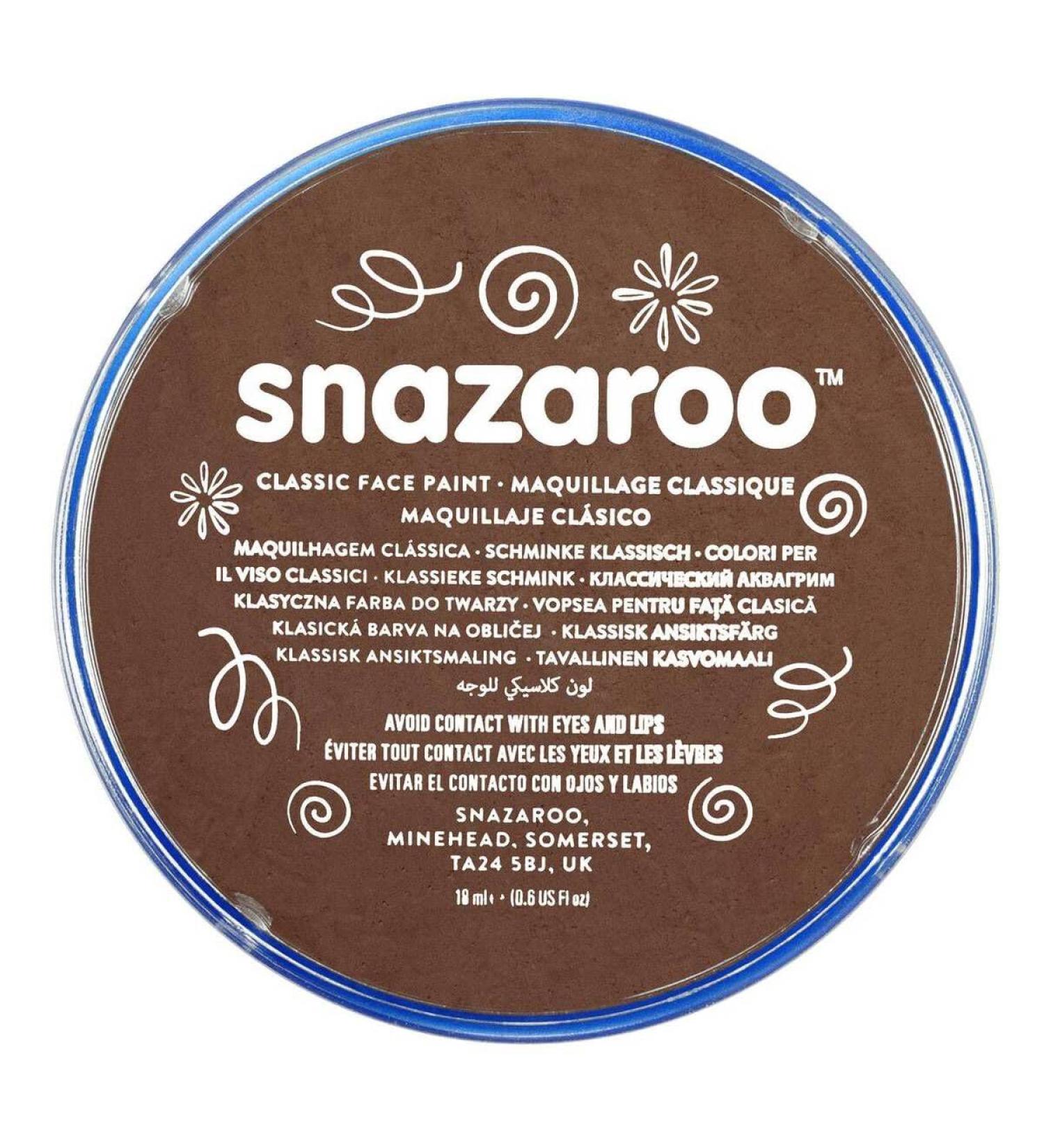 SK INFINITY Classic 18ml Face & Body Paint - Professional Water-Based Cake Makeup in Classic Light Brown for Adults & Kids - Buy Online on SooperMarket.com