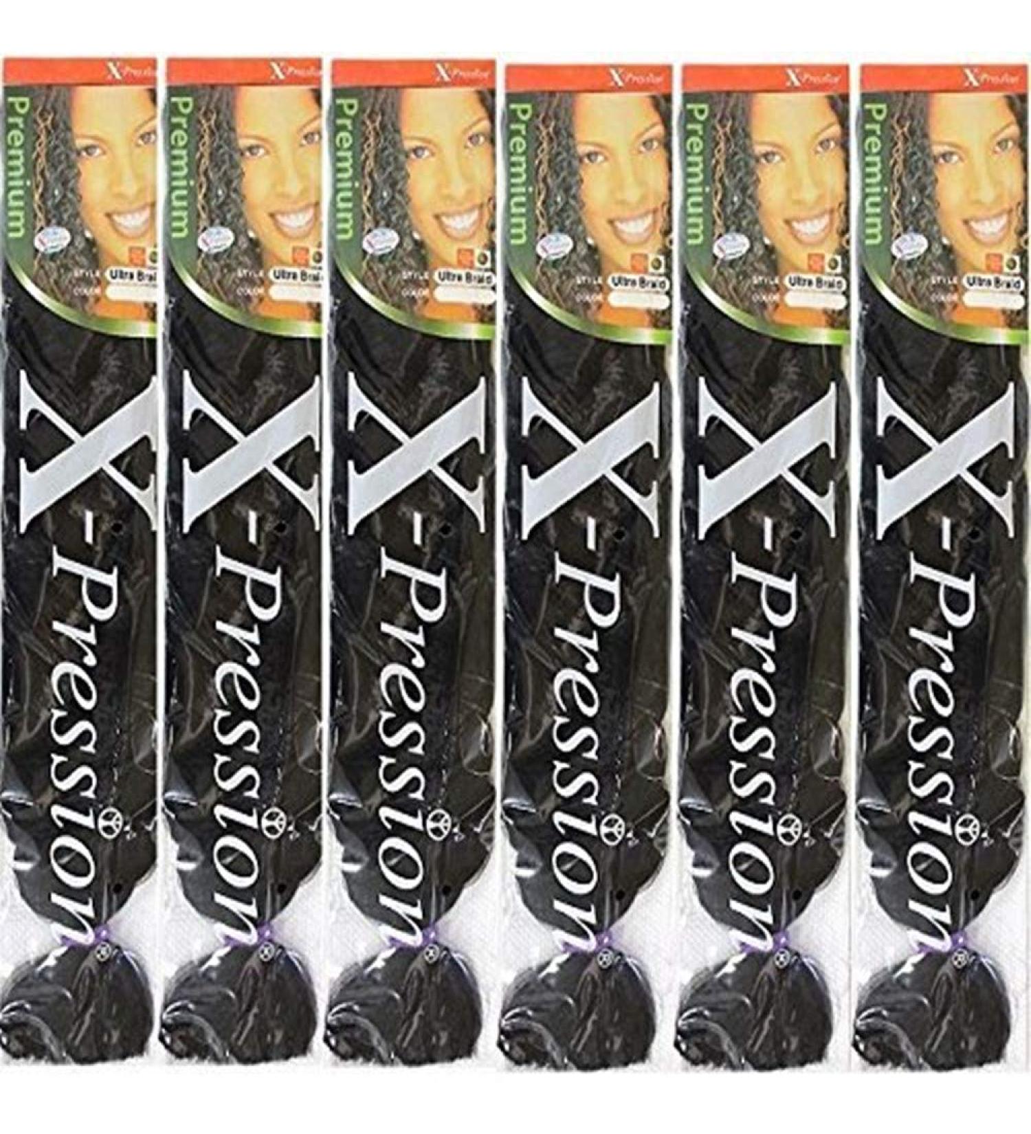 X-pression Ultra Braid 6 pack #1B