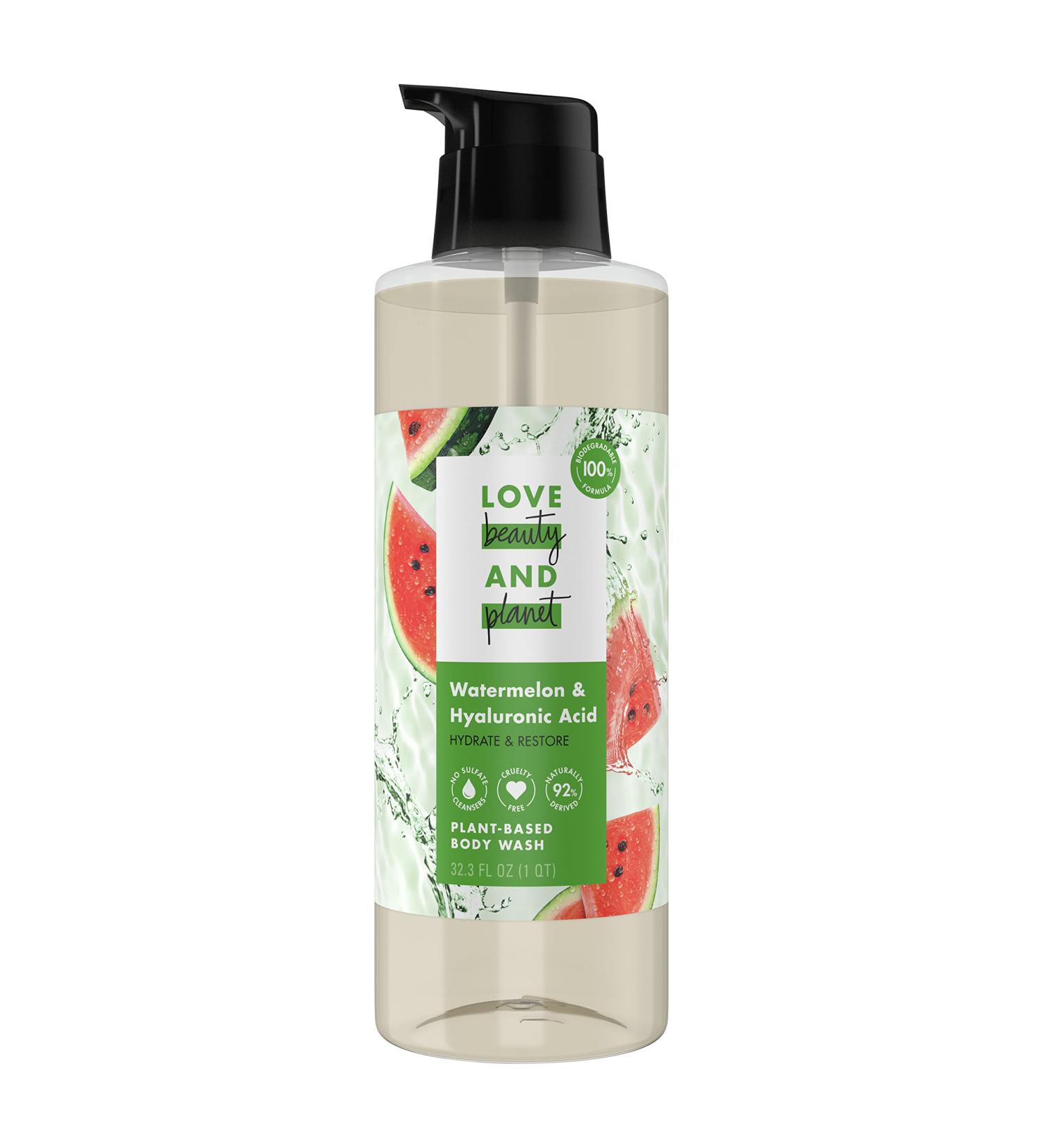 Love Beauty And Planet Watermelon & Hyaluronic Acid Body Wash - 32.3 fl oz - Buy Online on SooperMarket.com