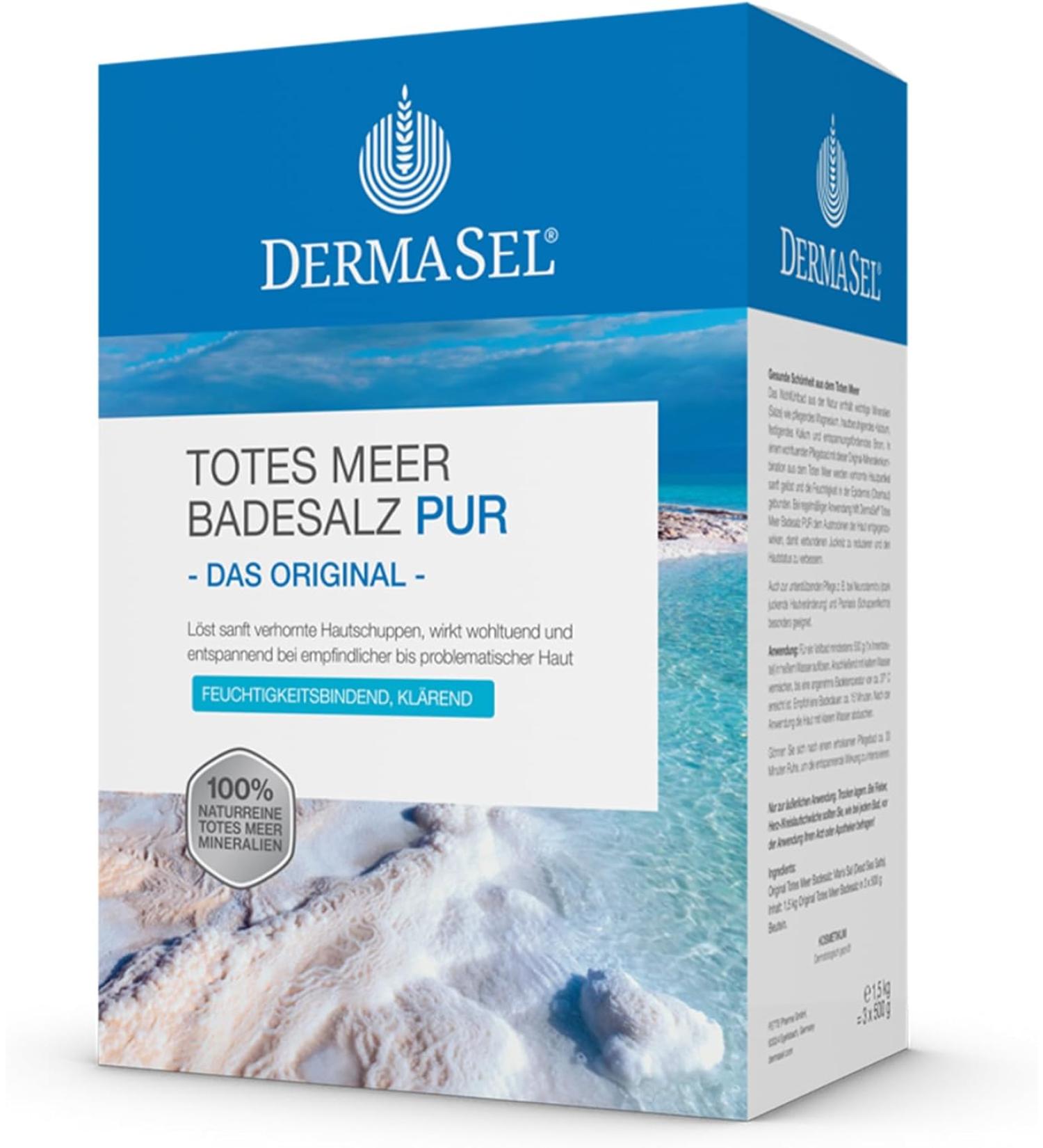 Buy Dermasel Dead Sea Swimming Salt 1.5 kg - Natural Spa Experience for Relaxation & Skin Benefits | International Shipping Available - Buy Online on SooperMarket.com