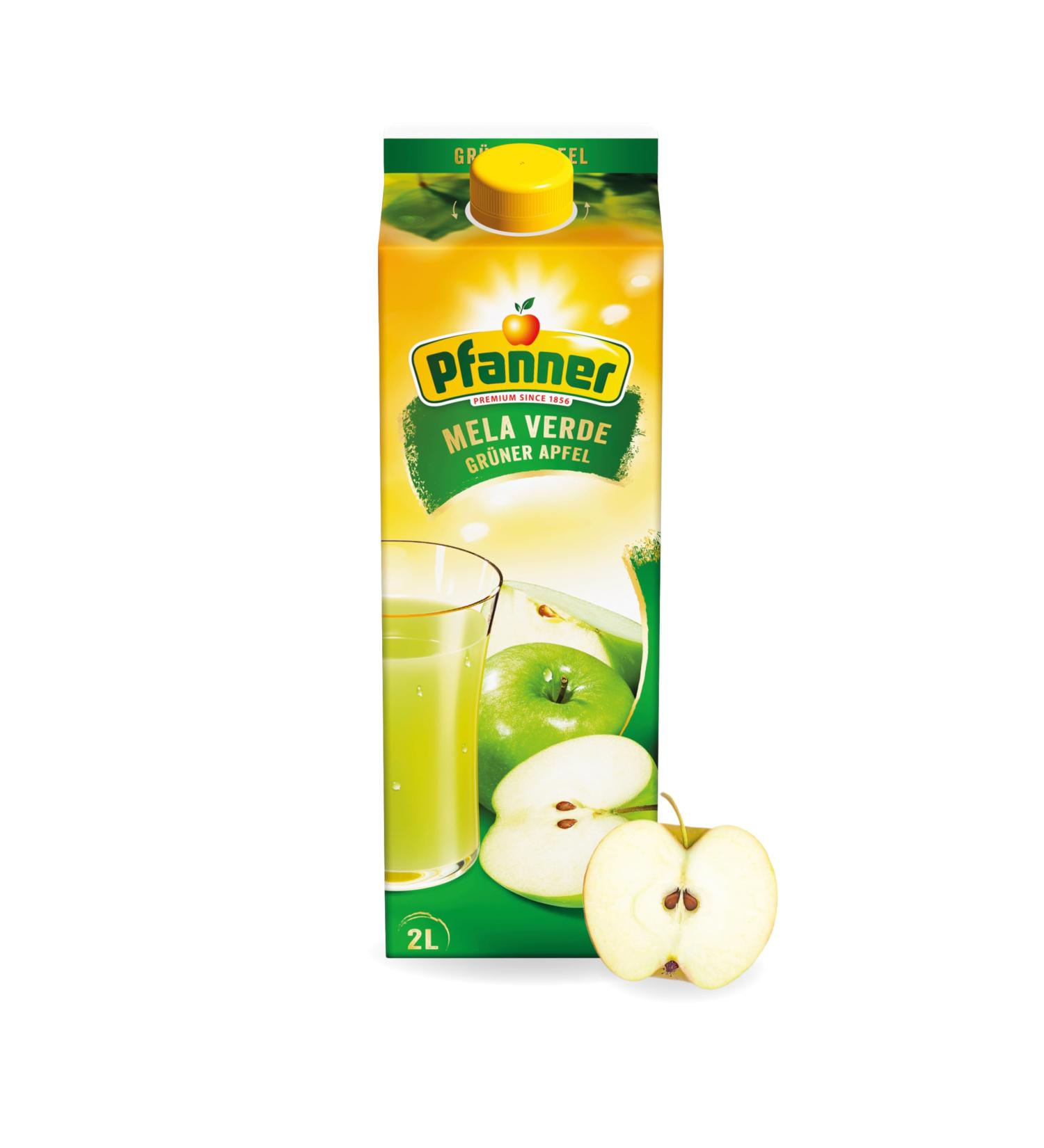 Pfanner Green Apple Drink 2L - 40% Fruit Content - Refreshing Apple Beverage - Enjoy International Shipping! - Buy Online on SooperMarket.com