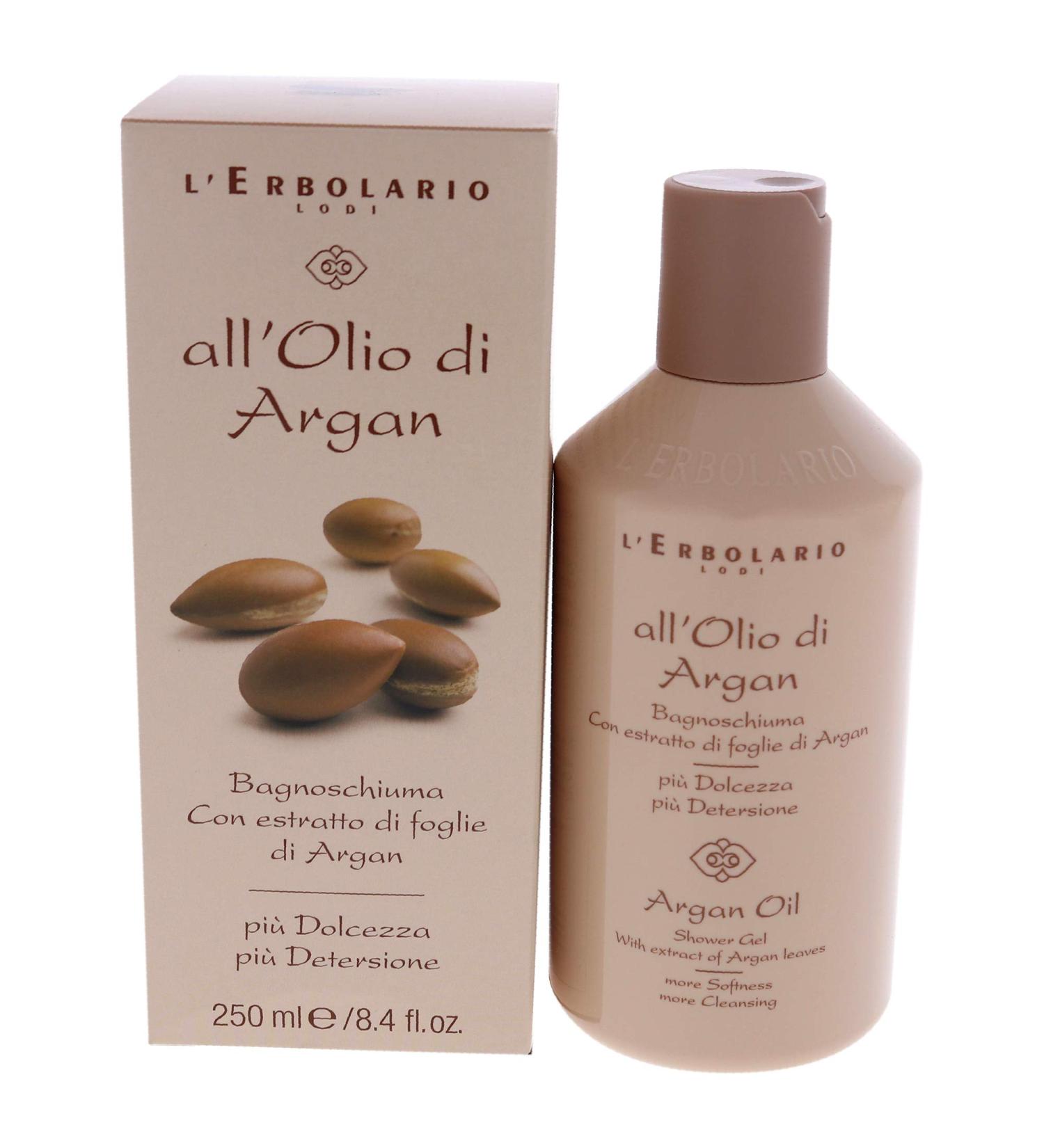 LErbolario Argan Oil Shower Gel For Unisex 8.4 oz Shower Gel Argan Oil 8.4 Ounce