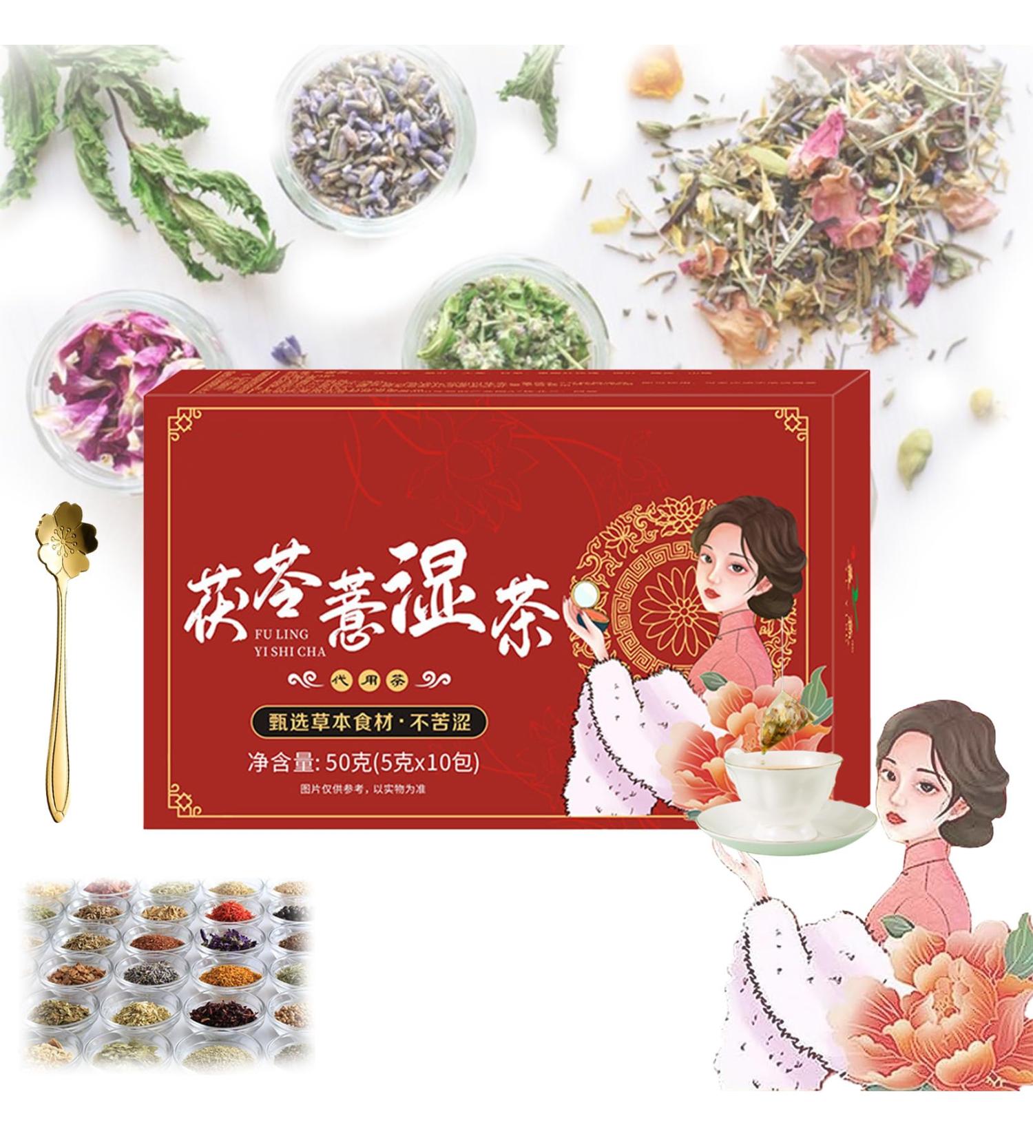 Body Dampness Clearing Herbal Tea Dampness Removing Tea Poria Herbal Tea Herbal Stone Clearing Tea 18 Flavors Liver Care Tea Chinese Nourishing Liver Tea 10Packs/ Box (1 Box(10Pcs)) - Buy Online on SooperMarket.com