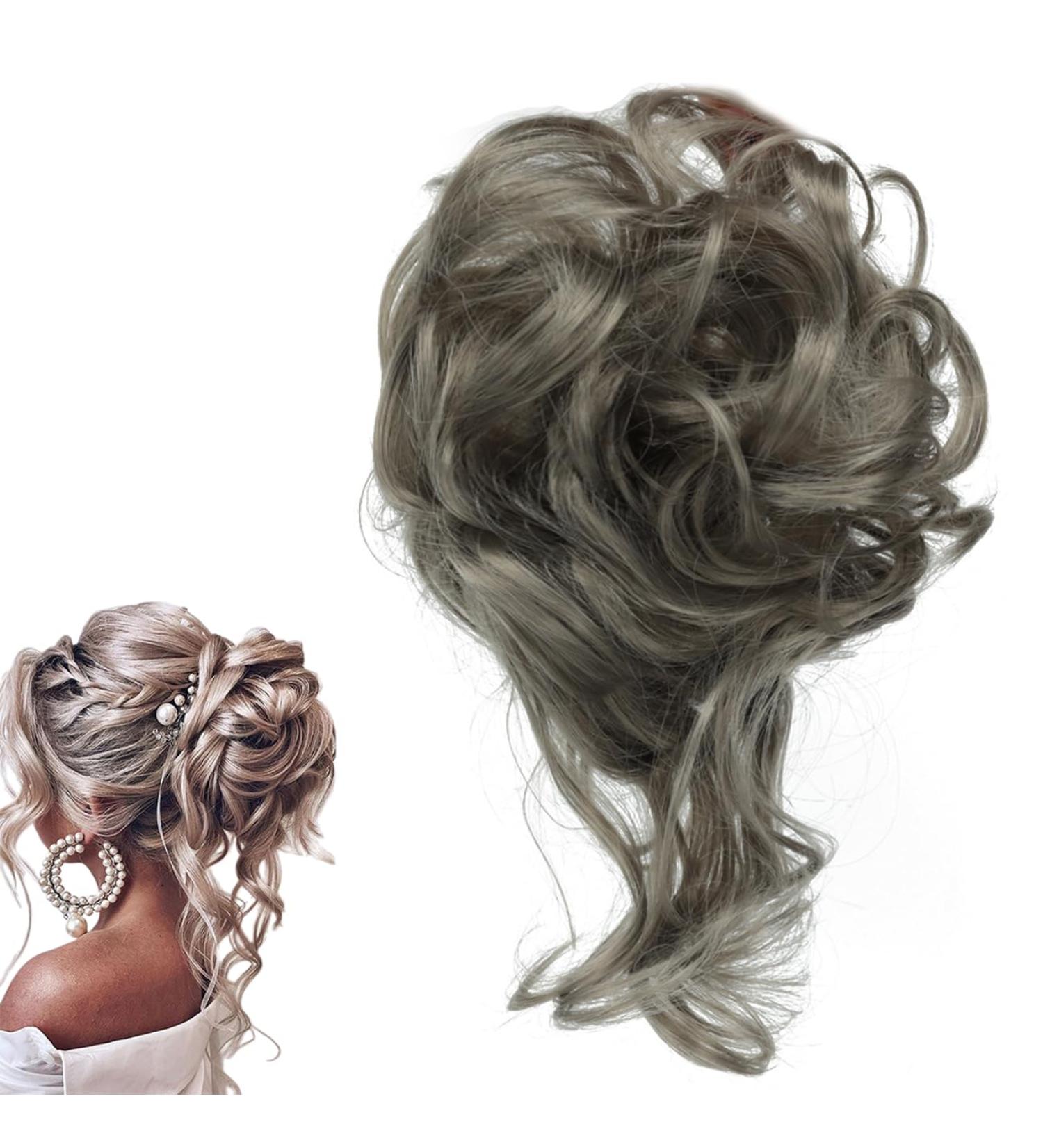 Prinfantasy Messy Hair Scrunchie Bun Extension - Updo Ponytail Hairpiece for Women | GBFQ020 - Buy Online on SooperMarket.com