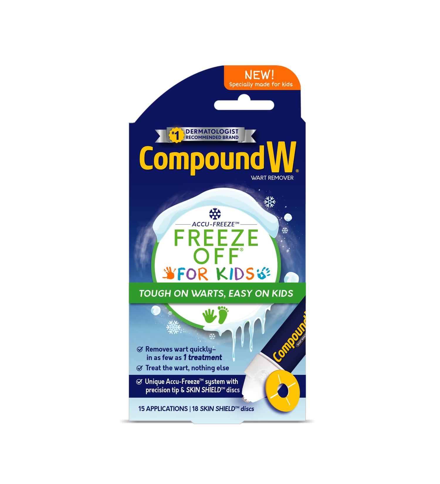 Compound W Freeze Off for Kids - Wart Removal Treatment - 15 Applications - Buy Online on SooperMarket.com
