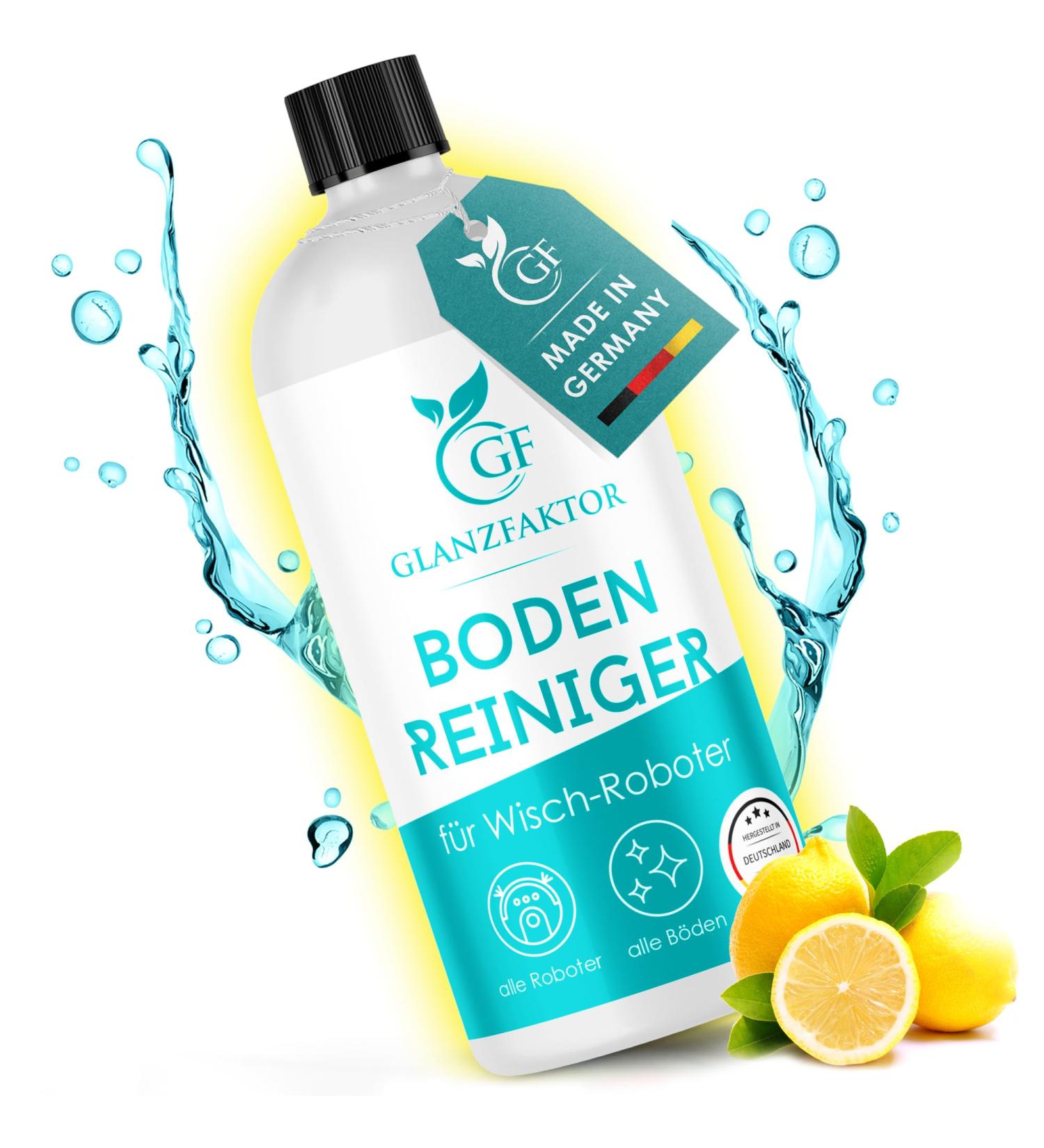 Gloss Factor Wiping Robot Cleaning Agent - 500ml Concentrate | Strong Floor Cleaner for Moped Robots - Streak-Free for All Surfaces - Buy Online on SooperMarket.com