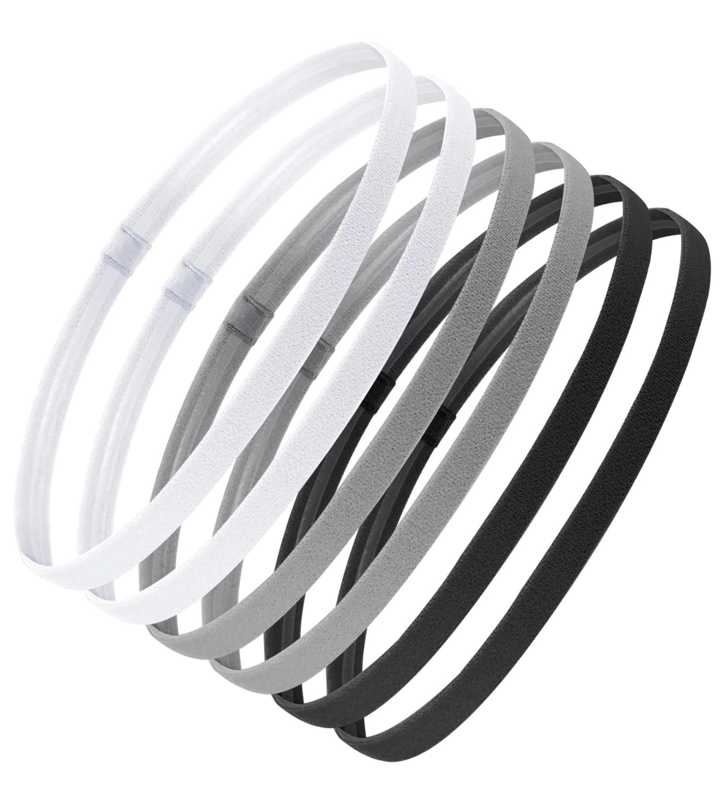Buy Sularpek 6-Piece Elastic Hair Bands for Men & Women - Non-Slip Sports Headbands for Yoga Football & Jogging - Buy Online on SooperMarket.com