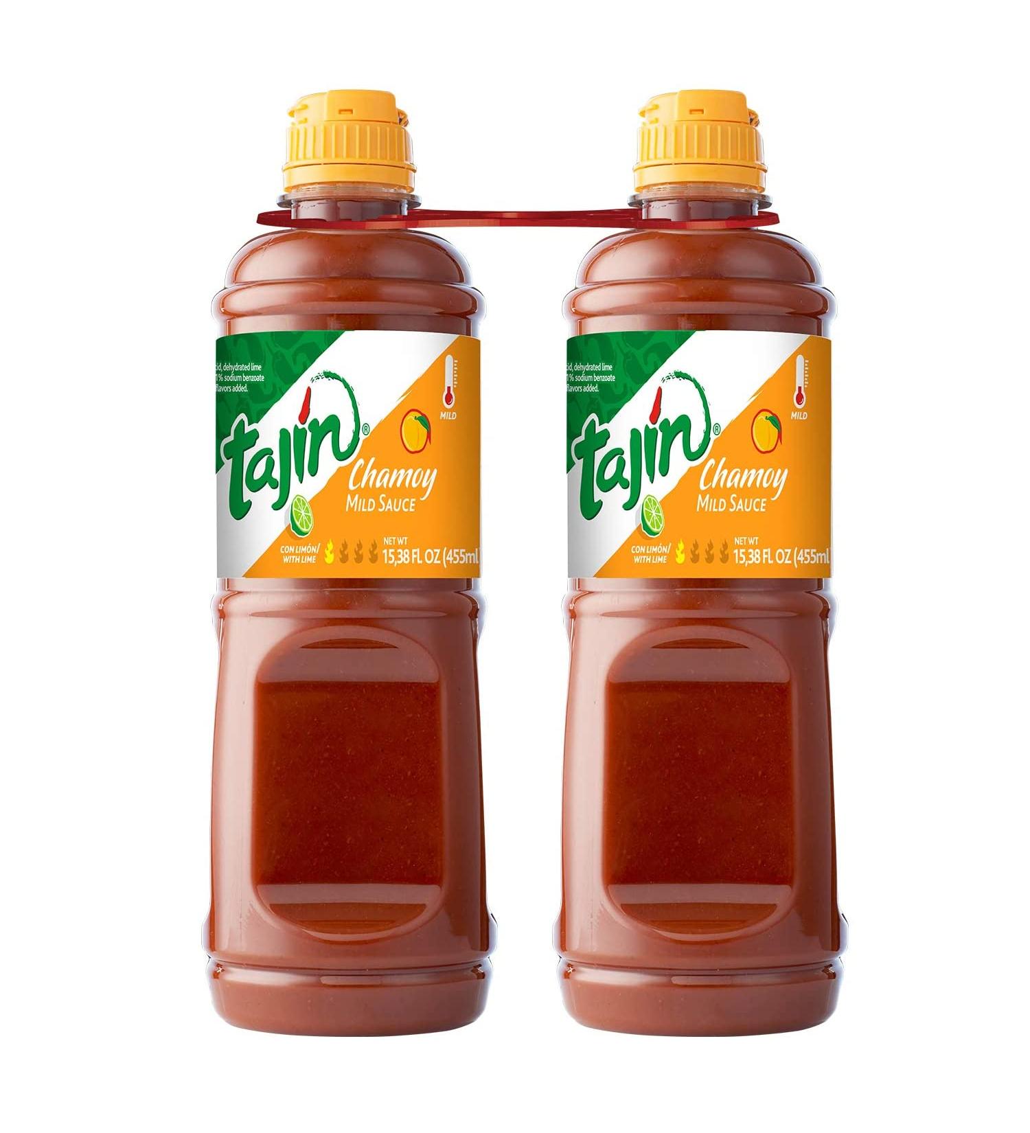 Tajin Fruity Chamoy Hot Sauce 15.38 oz - Pack of 2 | Tangy and Spicy Flavor | 15.38 Fl Oz - Buy Online on SooperMarket.com