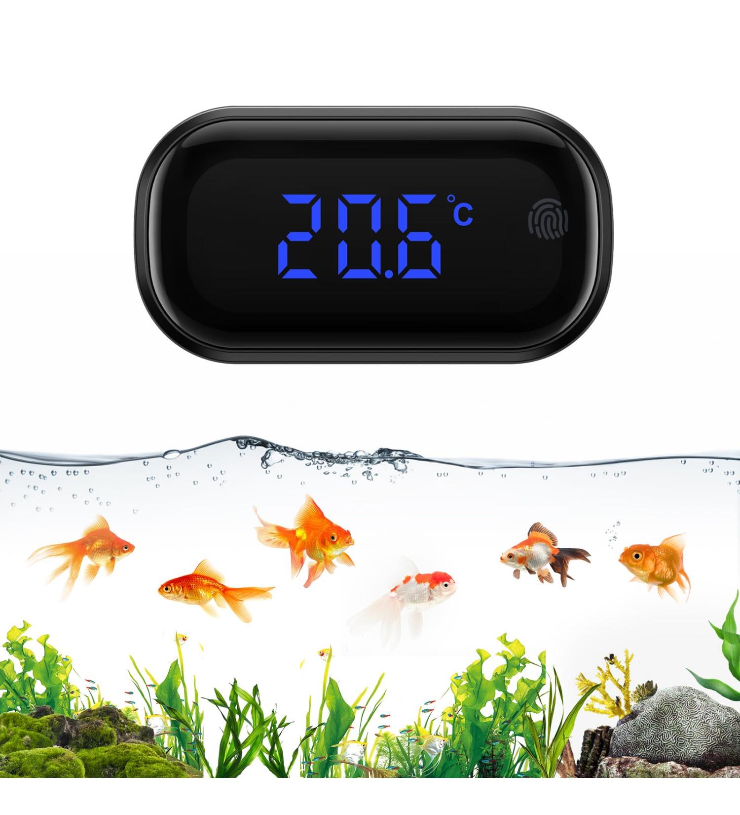 Ankilo Aquarium Thermometer - Digital Touch Screen LED Temperature Meter for Freshwater & Marine Reptiles - Buy Online on SooperMarket.com