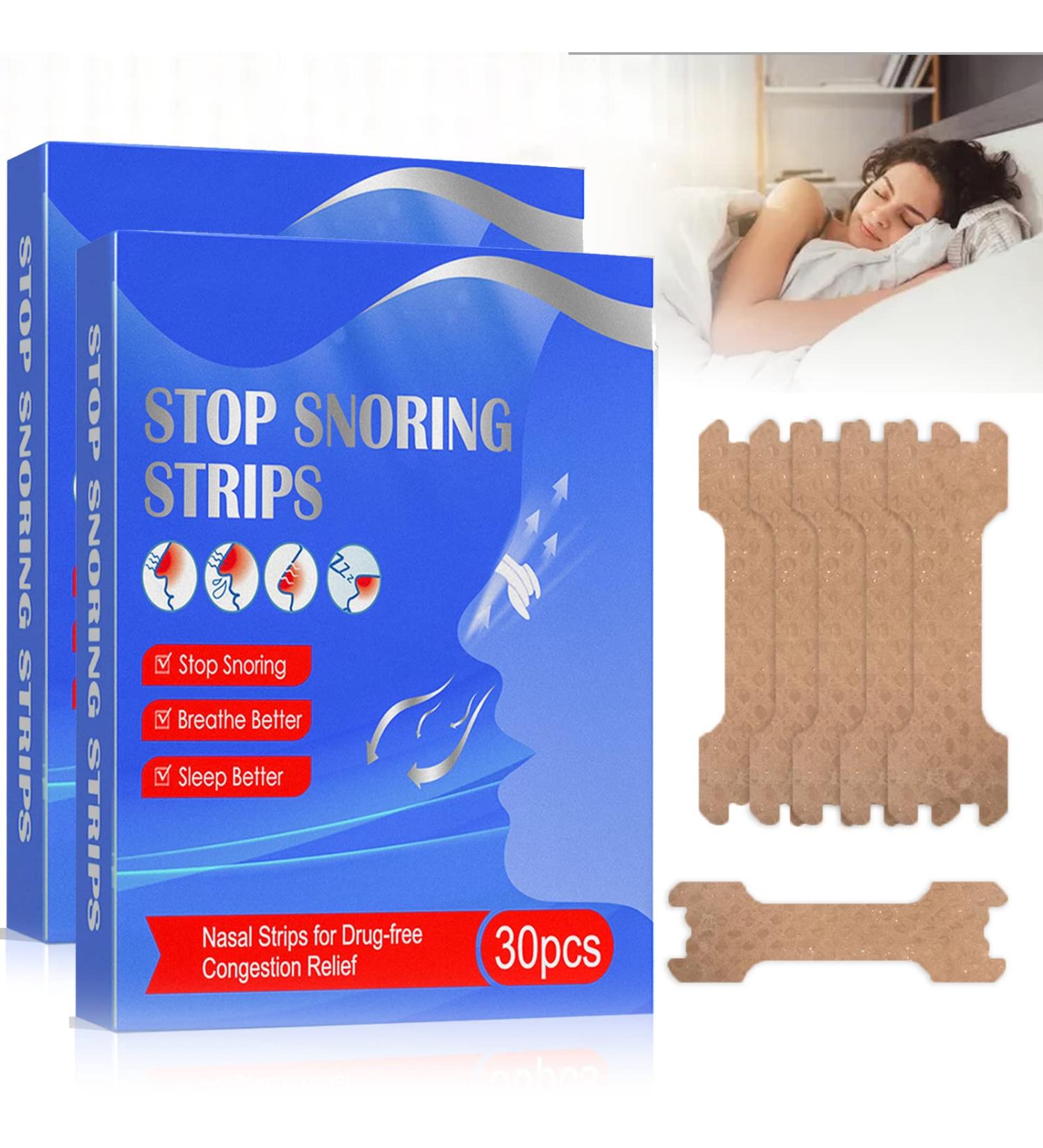 Nasal Strips Anti Snoring Devices - 60 Pcs Nose Strips for Effective Snoring Relief and Nasal Congestion - Buy Online on SooperMarket.com