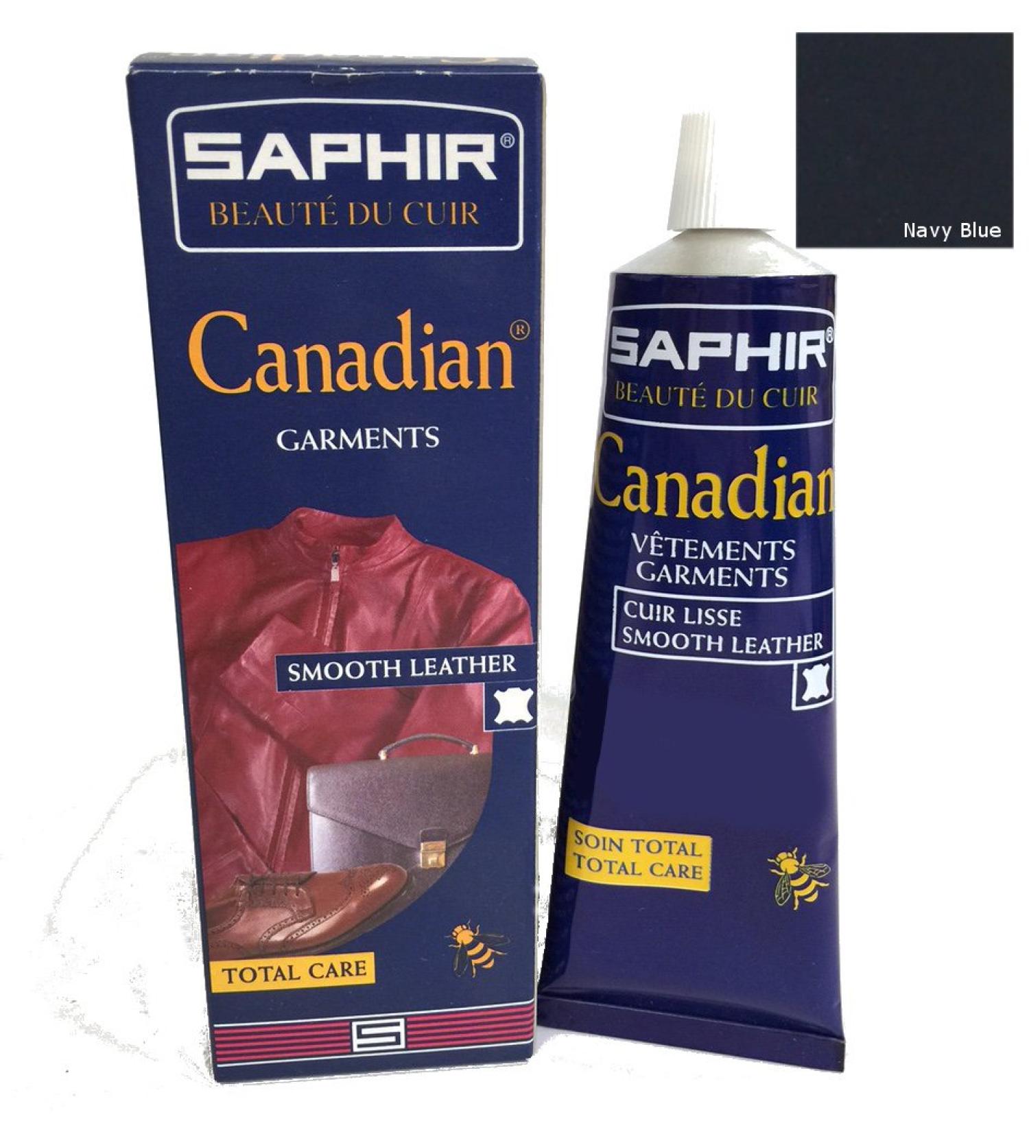 Saphir Canadian Leather Restoring Cream ((06) NAVY BLUE)
