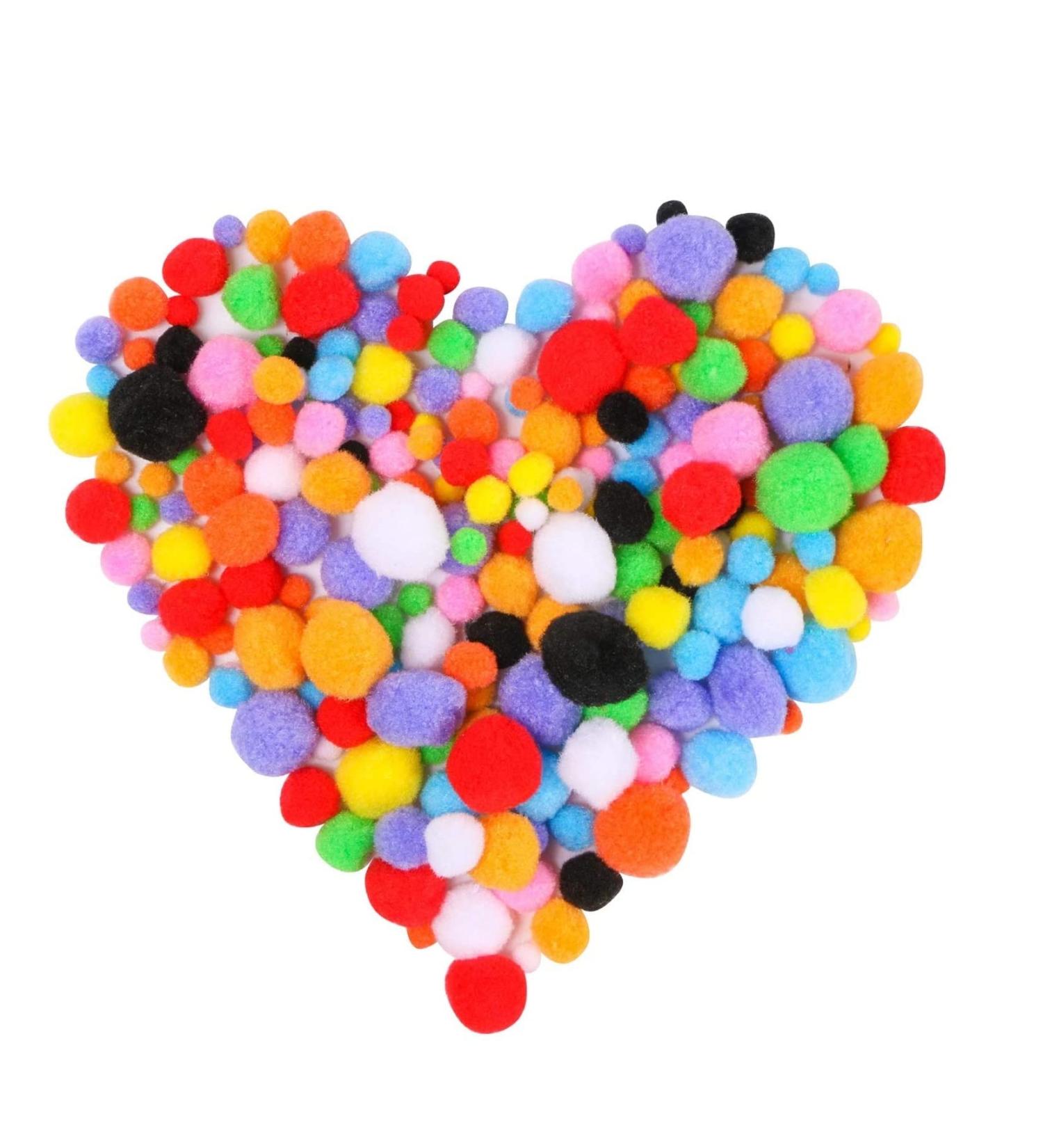 Teqooza Pom Poms Craft Making Assorted Sizes 10mm-30mm 100 Pcs - Buy Online on SooperMarket.com