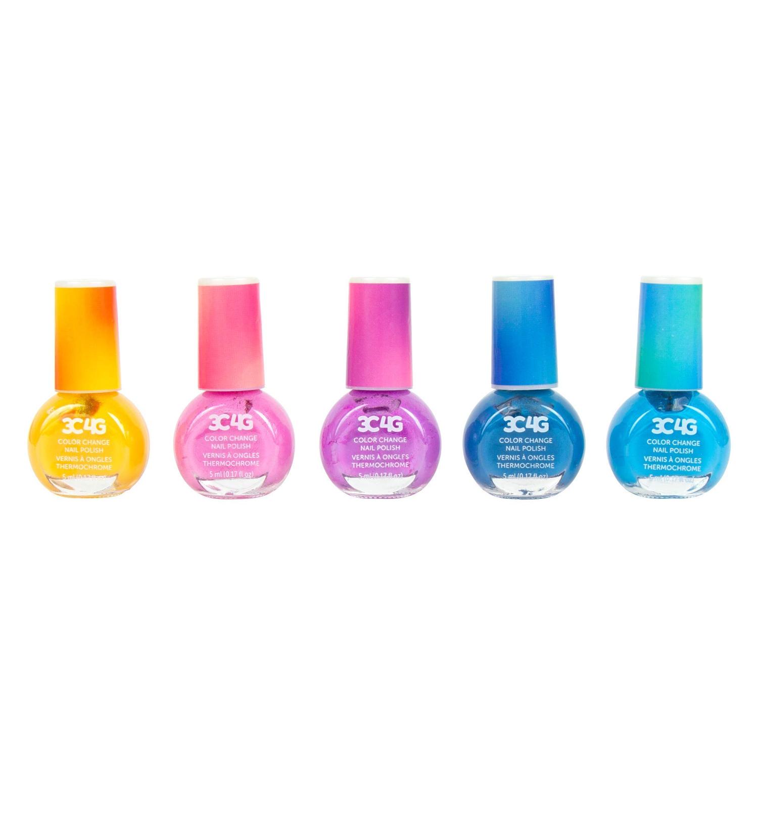 Color Changing Nail Polish Set for Girls & Teens - 5 Non-Toxic Colors - Ages 8 - Buy Online on SooperMarket.com