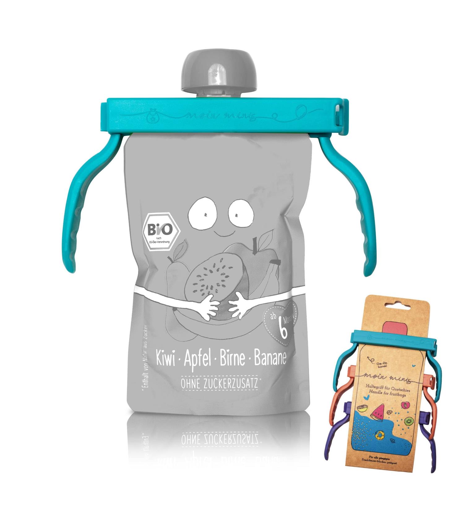 Shop Moin Minis Handle for Squeezable Fruit Bags - Universal Clip for Baby Food - International Shipping Available - Buy Online on SooperMarket.com