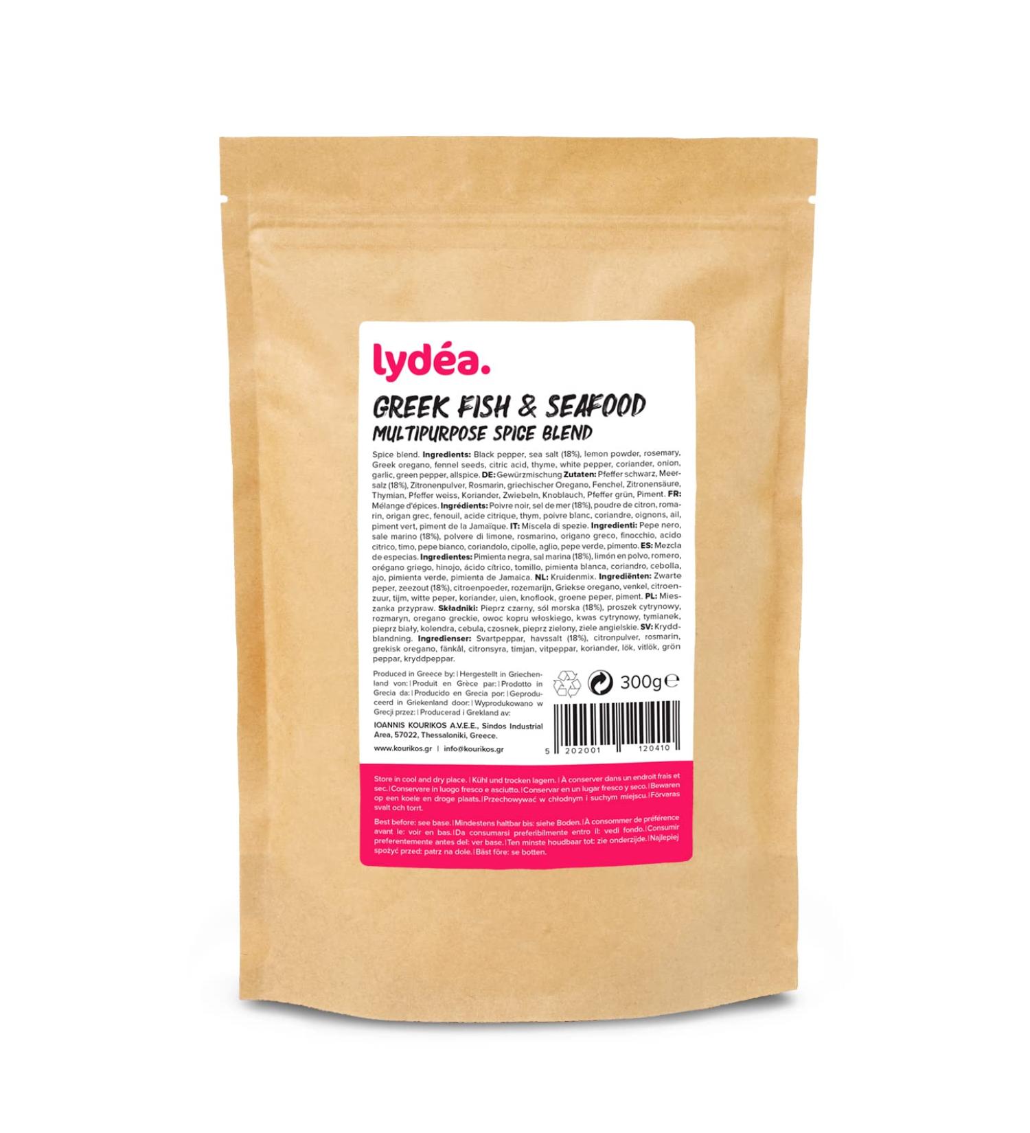 Lydea Greek Fish & Seafood Spice Blend - 300g Sachet | Premium Multipurpose Seasoning - Buy Online on SooperMarket.com