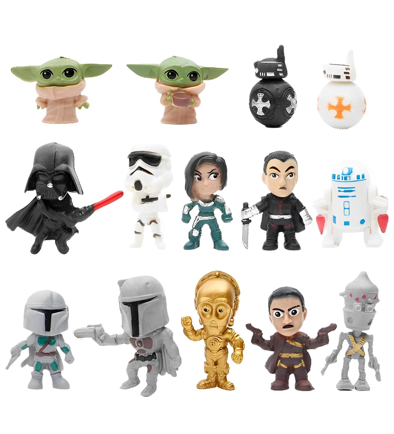 14 Pieces Cartoon Mini Figures | Kids Birthday Cake Decorations | Cake Toppers for Young Celebrations - Buy Online on SooperMarket.com
