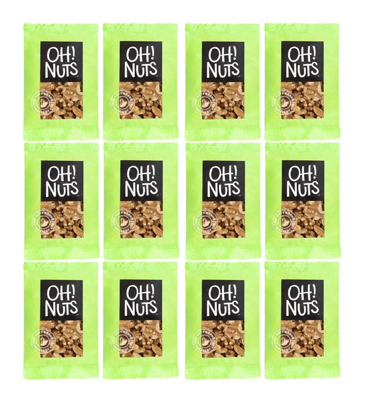 Oh! Nuts Raw Walnuts Snack Packs - Assorted Box of 12 Individual Bags - Healthy Keto Snack for Office, Travel, School, Hiking - Buy Online on SooperMarket.com