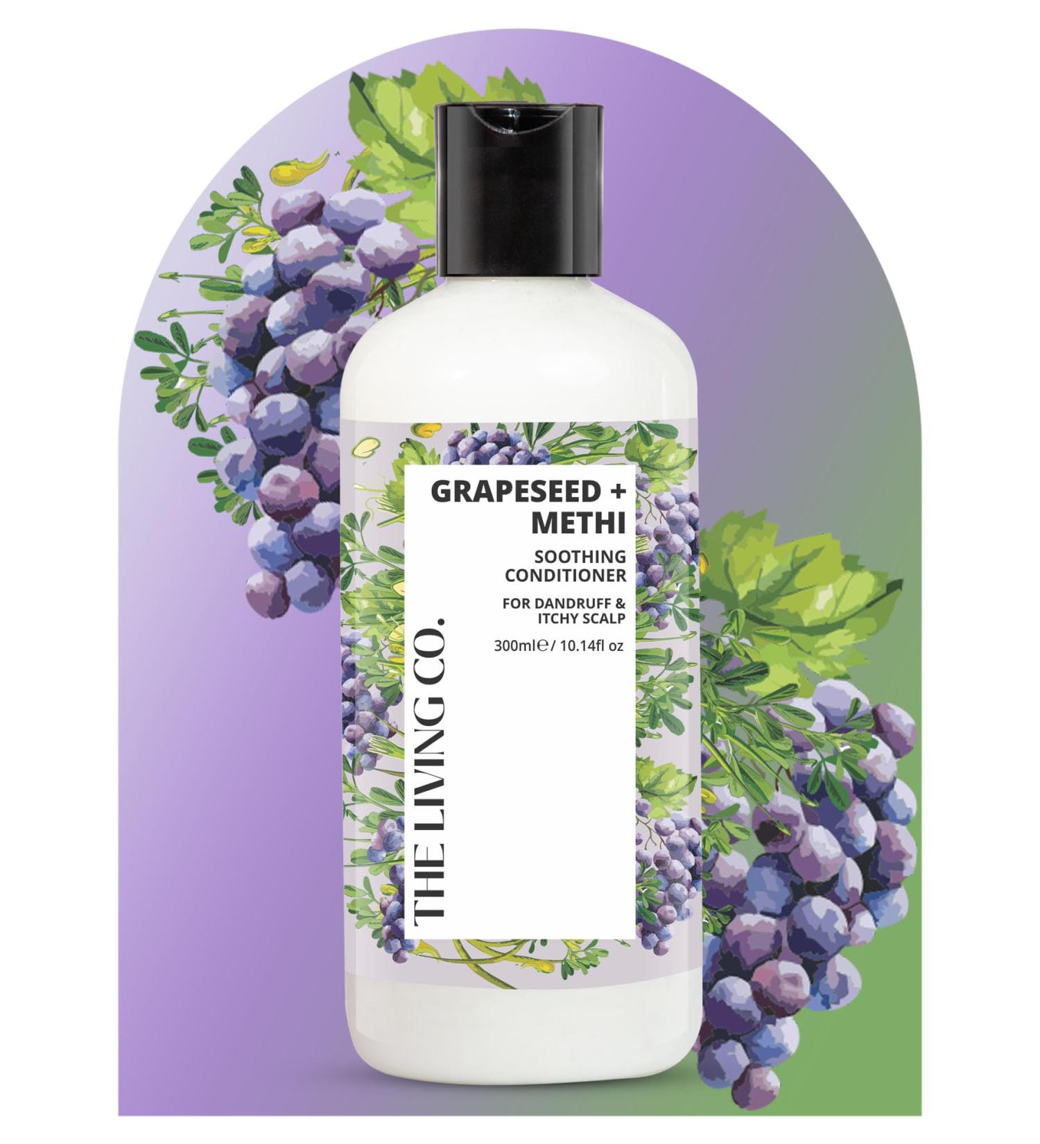 Soothing Conditioner for Dandruff & Itchy Scalp - Grapeseed & Methi 300ml | Buy Internationally - Buy Online on SooperMarket.com
