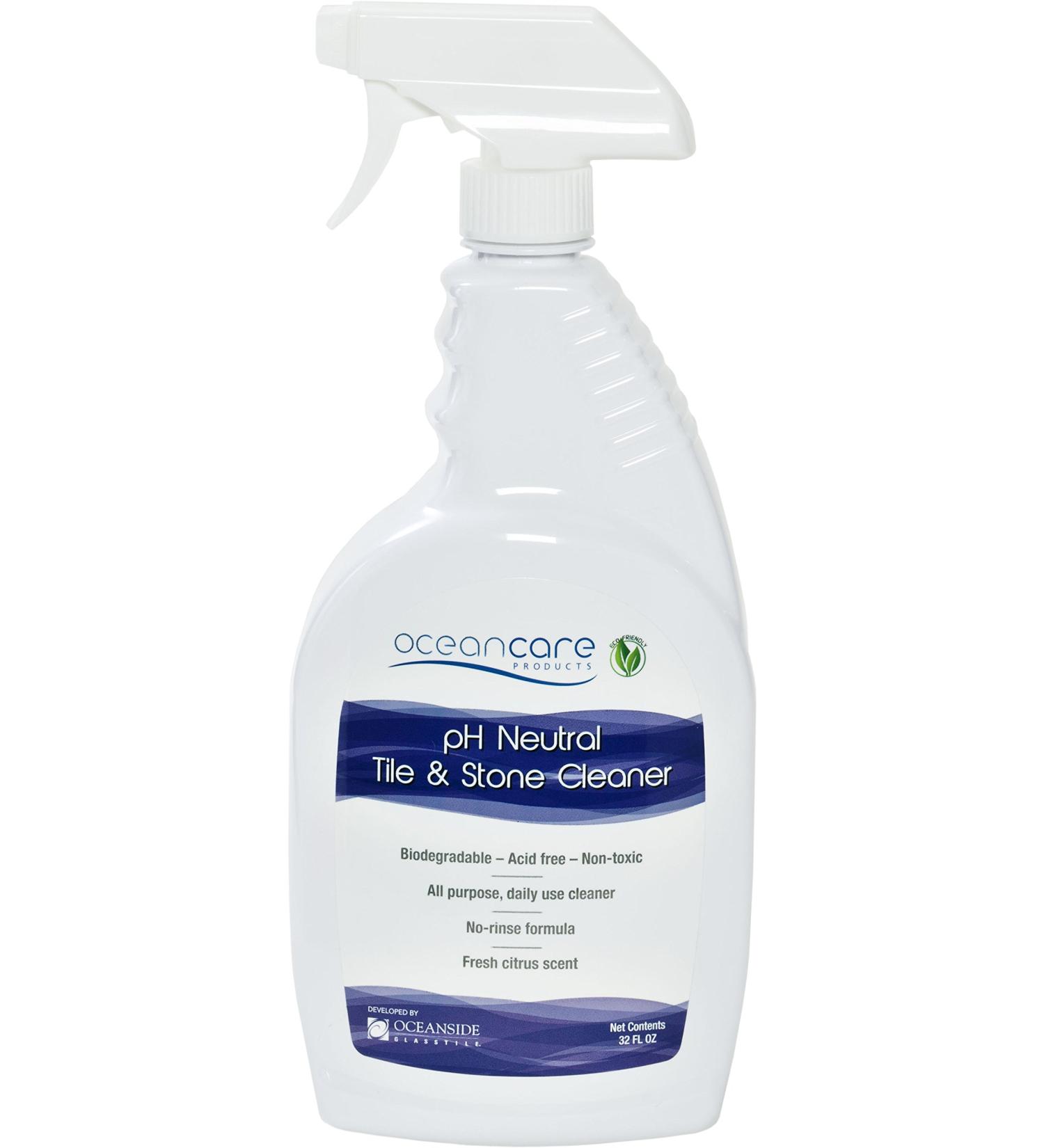 OCEANCARE Products pH Neutral Tile & Stone Cleaner - Quart Trigger Spray Ready to Use