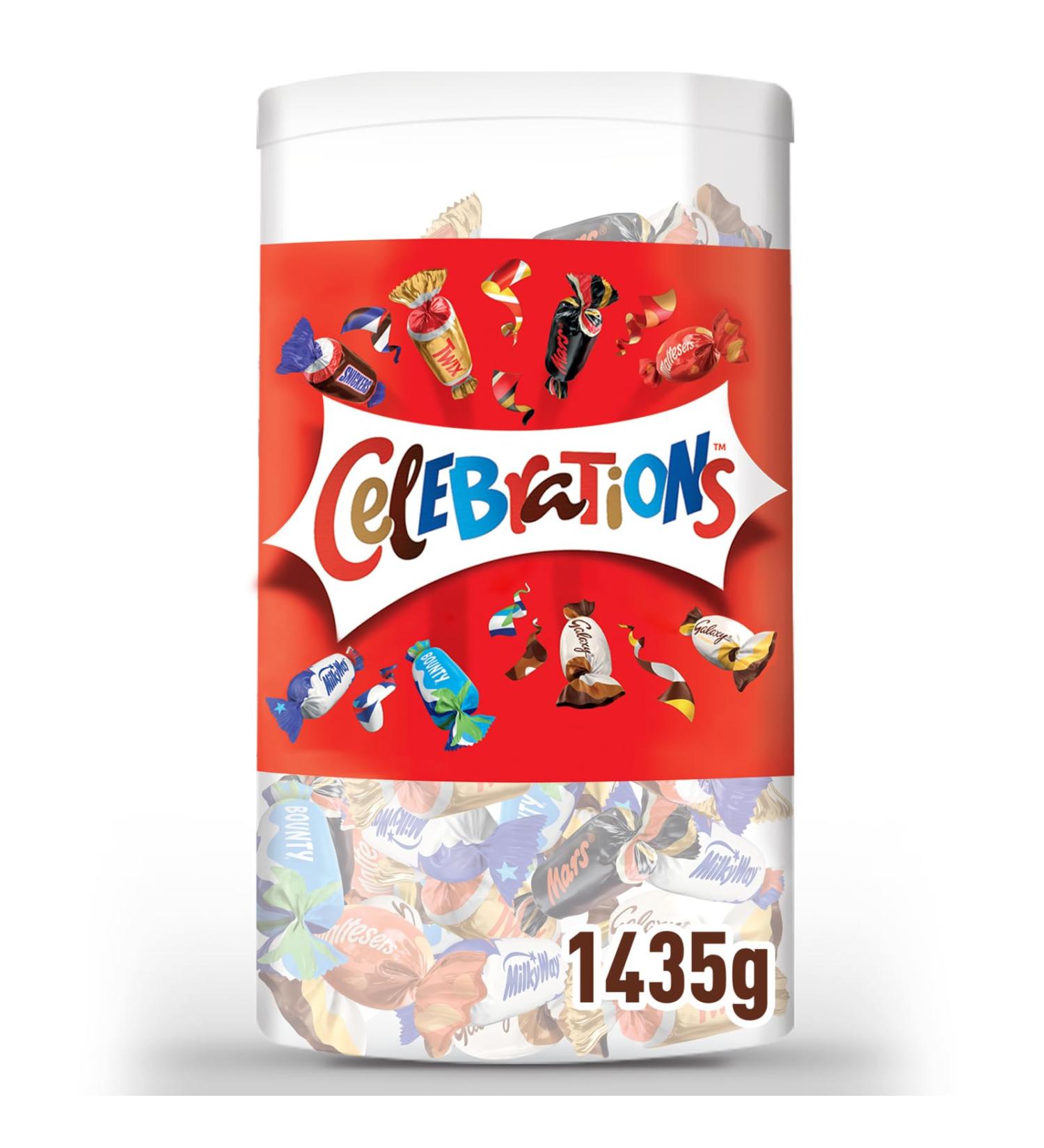 Celebrations Blister Box - Mini Chocolate Bar Mix | Large 1.4kg Pack | Perfect Party Gift | 160 Chocolates - Buy Online on SooperMarket.com