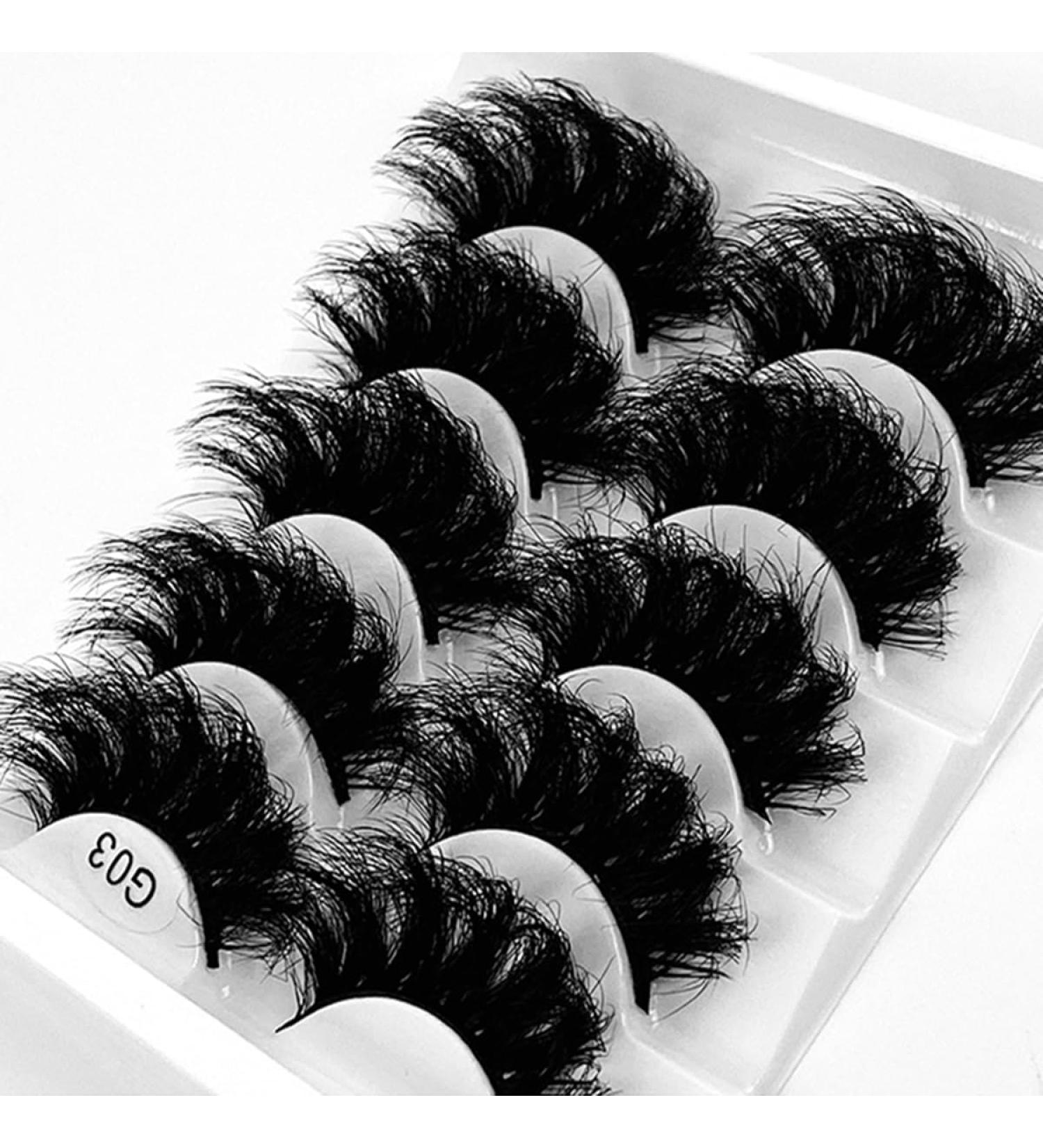 FEITA 8D Volume Fluffy Wispy False Eyelashes Kit - 5 Pairs Dramatic Soft Faux Mink Natural Lashes (9-22MM) - International Shipping Available - Buy Online on SooperMarket.com