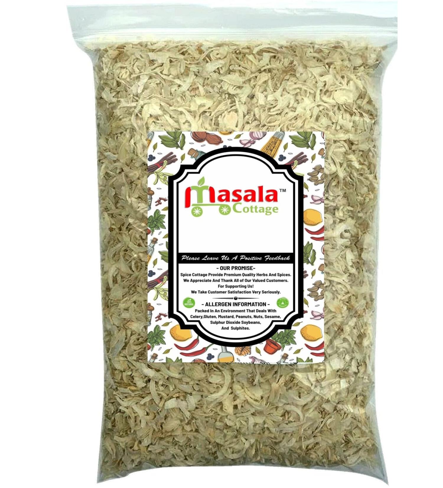 Kibbled Onion | Onion Flakes Dried Seasoning Premium Quality by Masala Cottage 25g-1.9kg (950g) - Buy Online on SooperMarket.com
