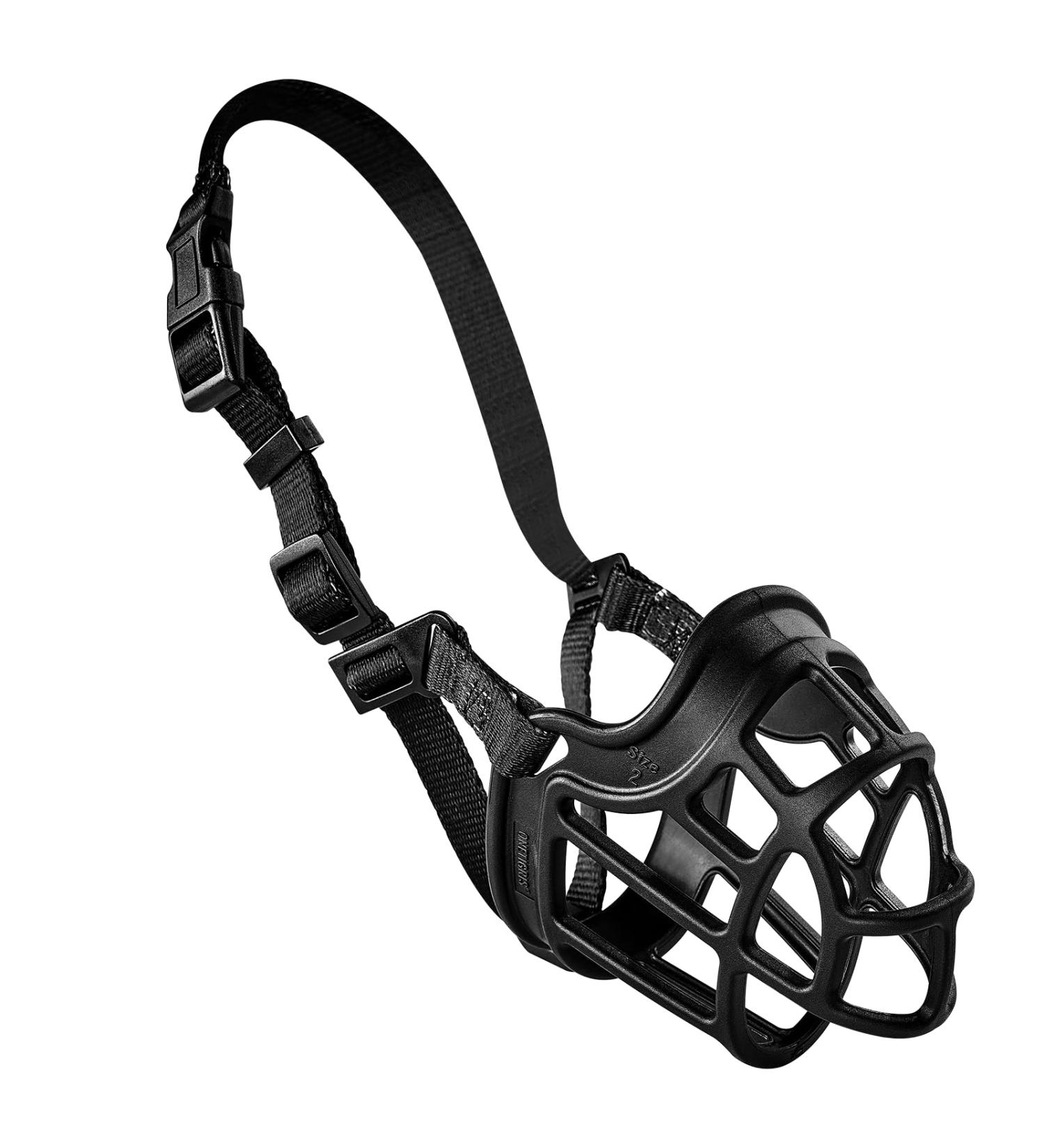 Oneigris Soft Dog Muzzle | Durable Rubber | Adjustable Strap for Medium & Large Dogs | Prevent Barks Biting & Chewing - Buy Online on SooperMarket.com