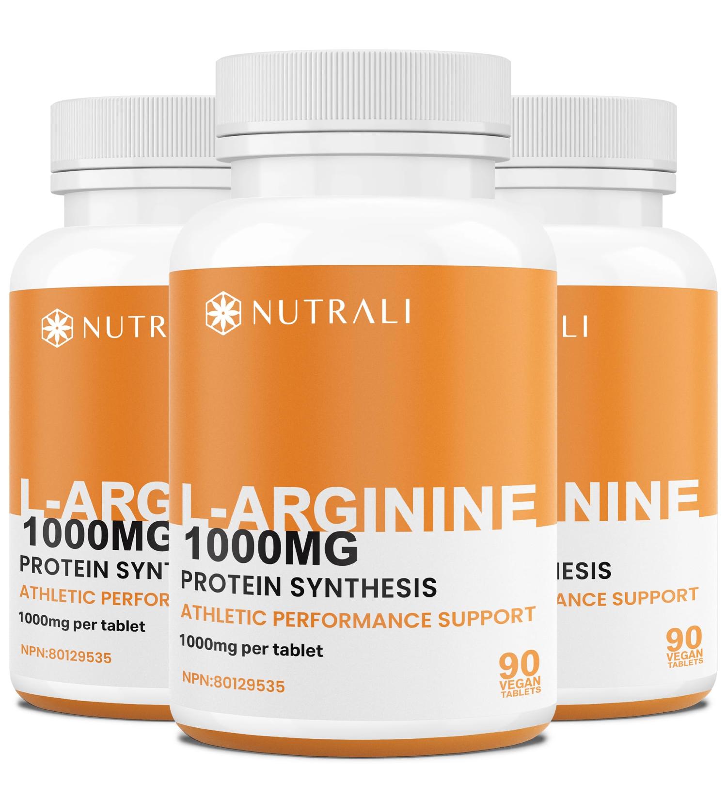 New 1000mg HIGH STRENGTH L Arginine Tablets - Pure Arginine Powder Powerful Nitric Oxide Supplement Boost Protein and Creatine Synthesis Stamina and Athletic Dominance Designed for Men requiring Peak Performance and Endurance Non-GMO Gluten-Free - 270 Veg - Buy Online on SooperMarket.com