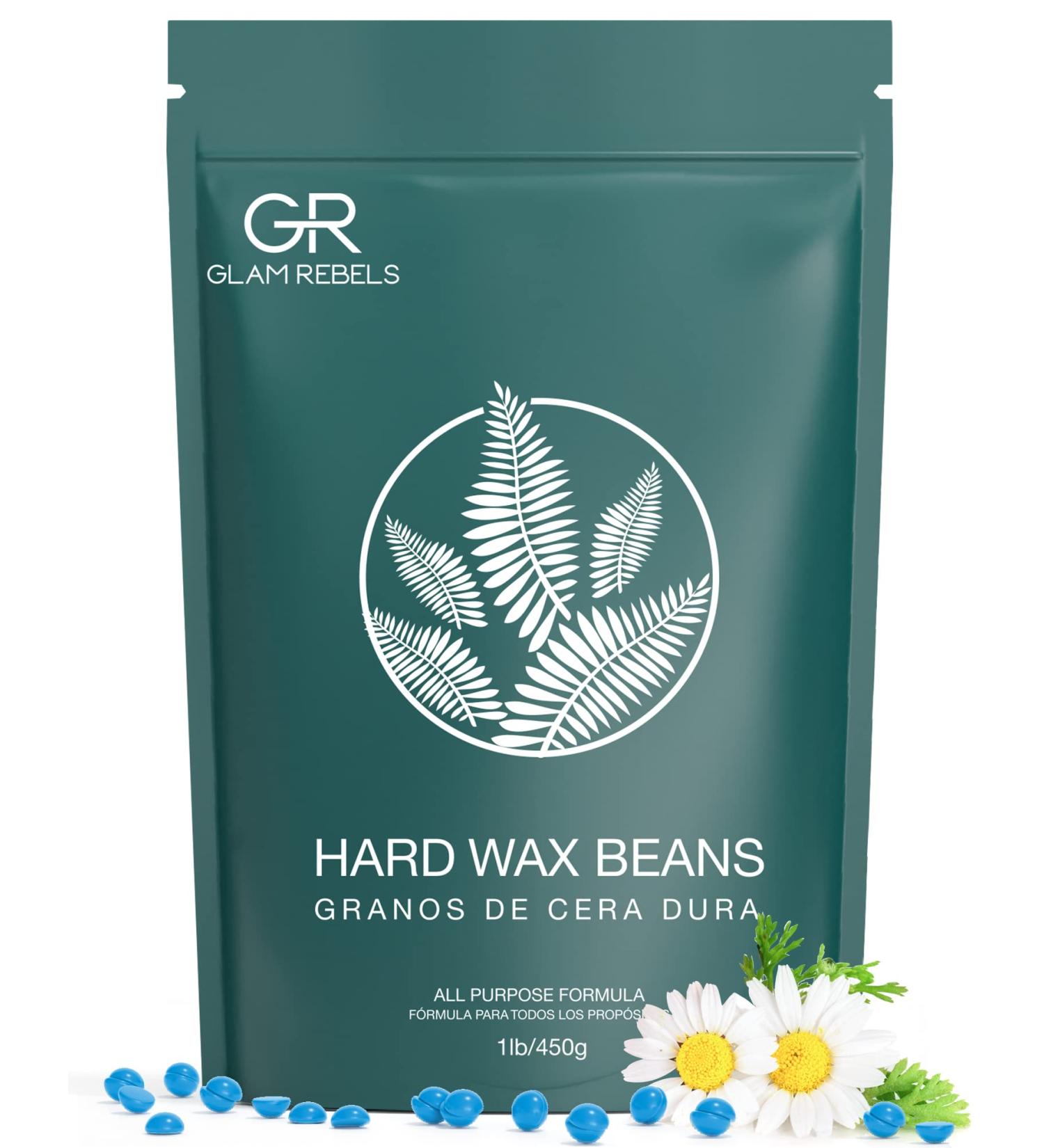 Glam Rebels Chamomile Blue Hard Wax Beads 1lb - Gentle Waxing for Sensitive Skin, PCOS Hair Removal at Home - Buy Online on SooperMarket.com