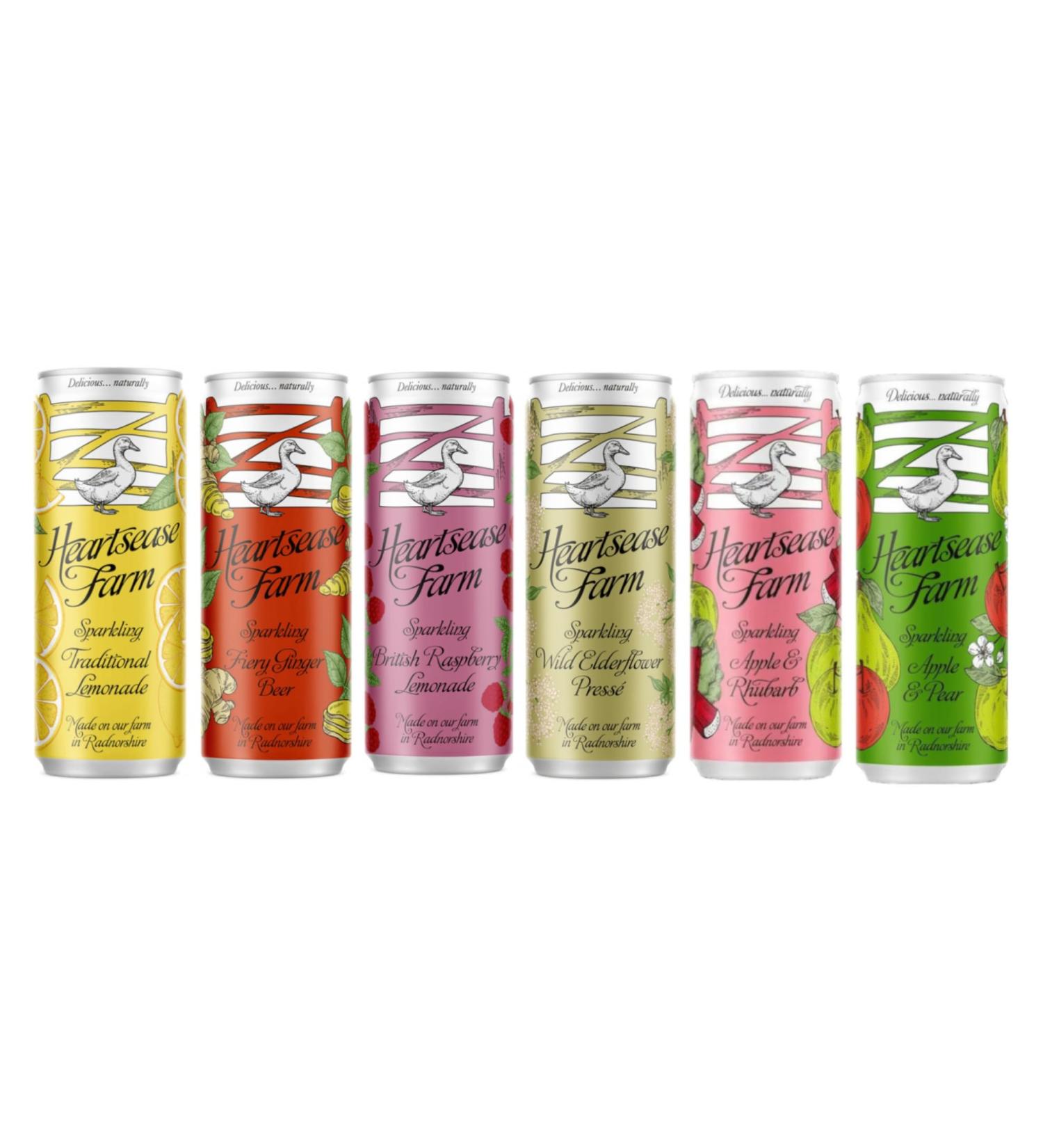 Heartsease Farm Sparkling Press s Custom Case | Choose 3 Flavours & Receive 4 Of Each Choice | 6 Flavours To Choose From - Buy Online on SooperMarket.com
