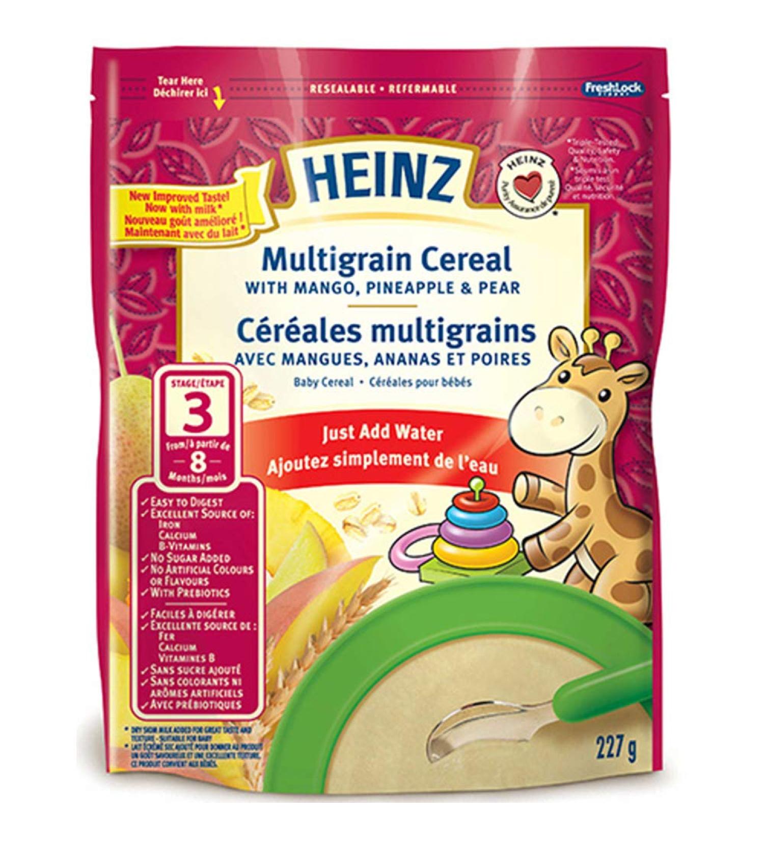 Heinz Baby Multigrains Cereal with Mango Pineapple & Pear Pack of 6 - Buy Online on SooperMarket.com