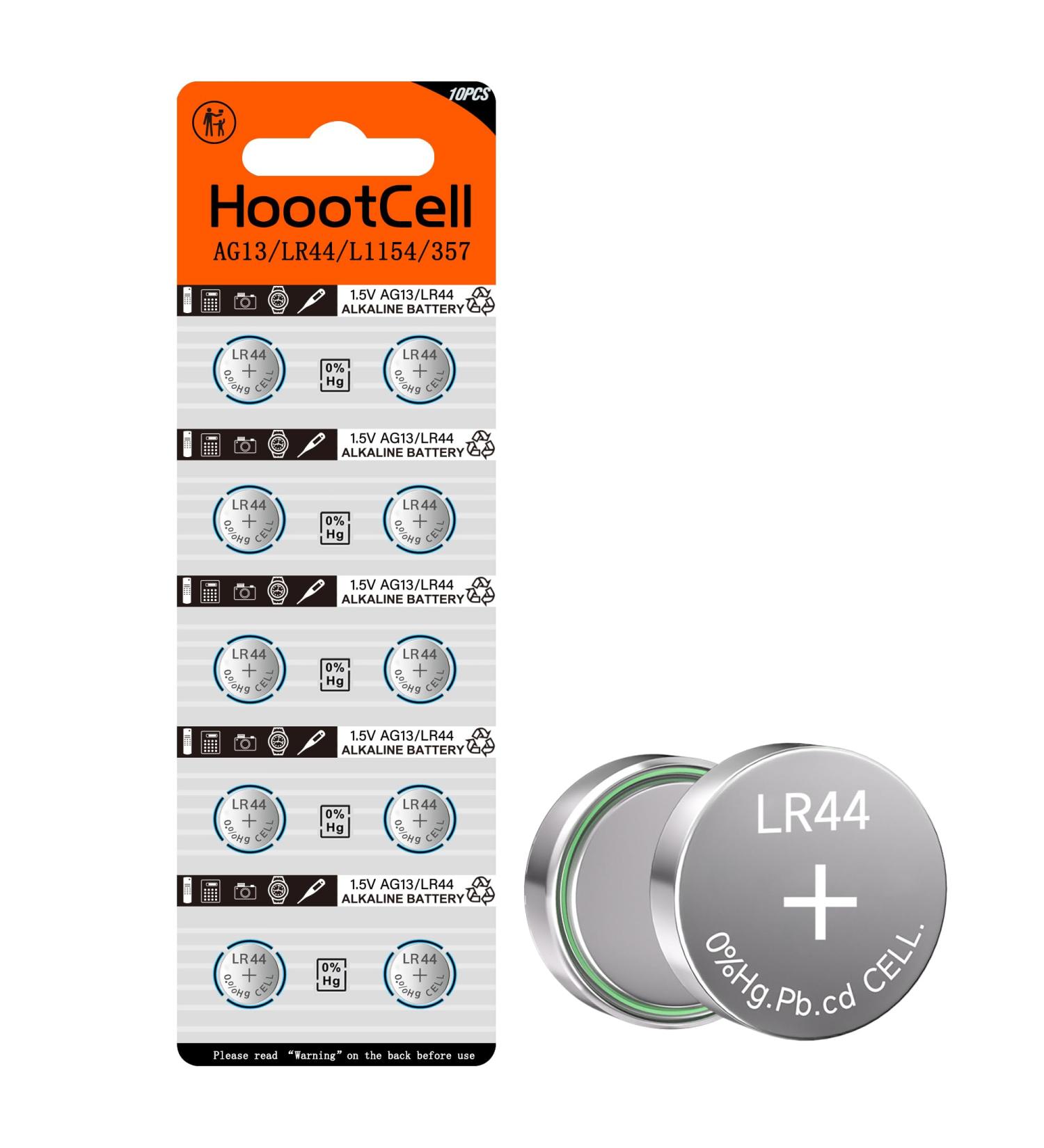 Buy L1154f Batteries - AG13 LR44 SR44 357 303 A76 | Long Lasting 1.5V Alkaline Coin Cell - 10 Pack for International Shipping - Buy Online on SooperMarket.com