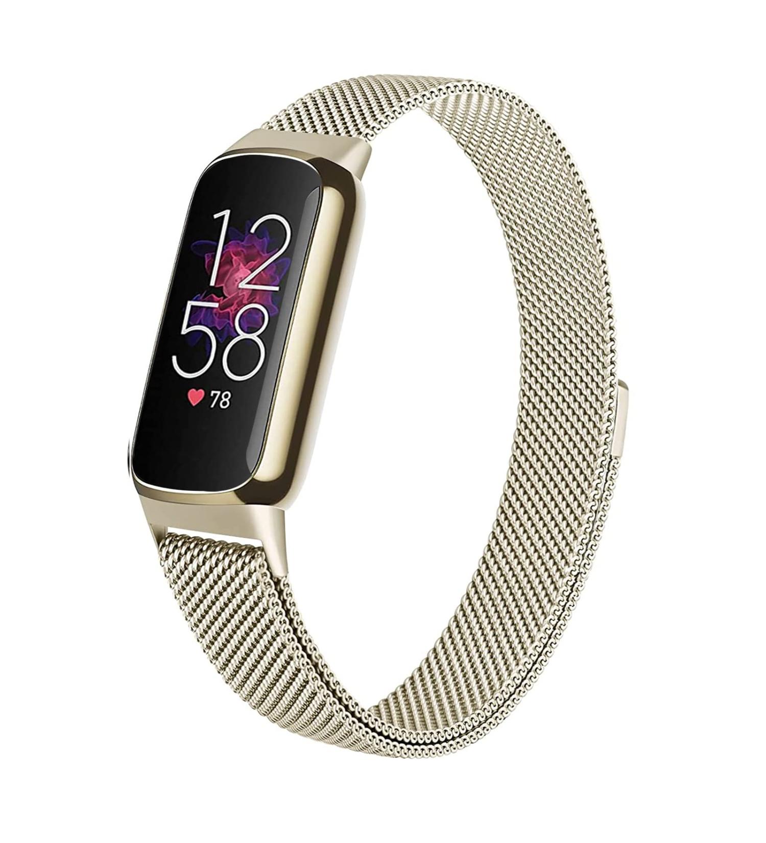 surundo Compatible with Fitbit-Luxe-Bands for Women Men  Magnetic Clasp Stainless Steel Mesh Metal Milanese Loop Wristband Replacement Strap for Fitbit Luxe/Luxe Special Edition Fitness Tracker Starlight - Buy Online on SooperMarket.com