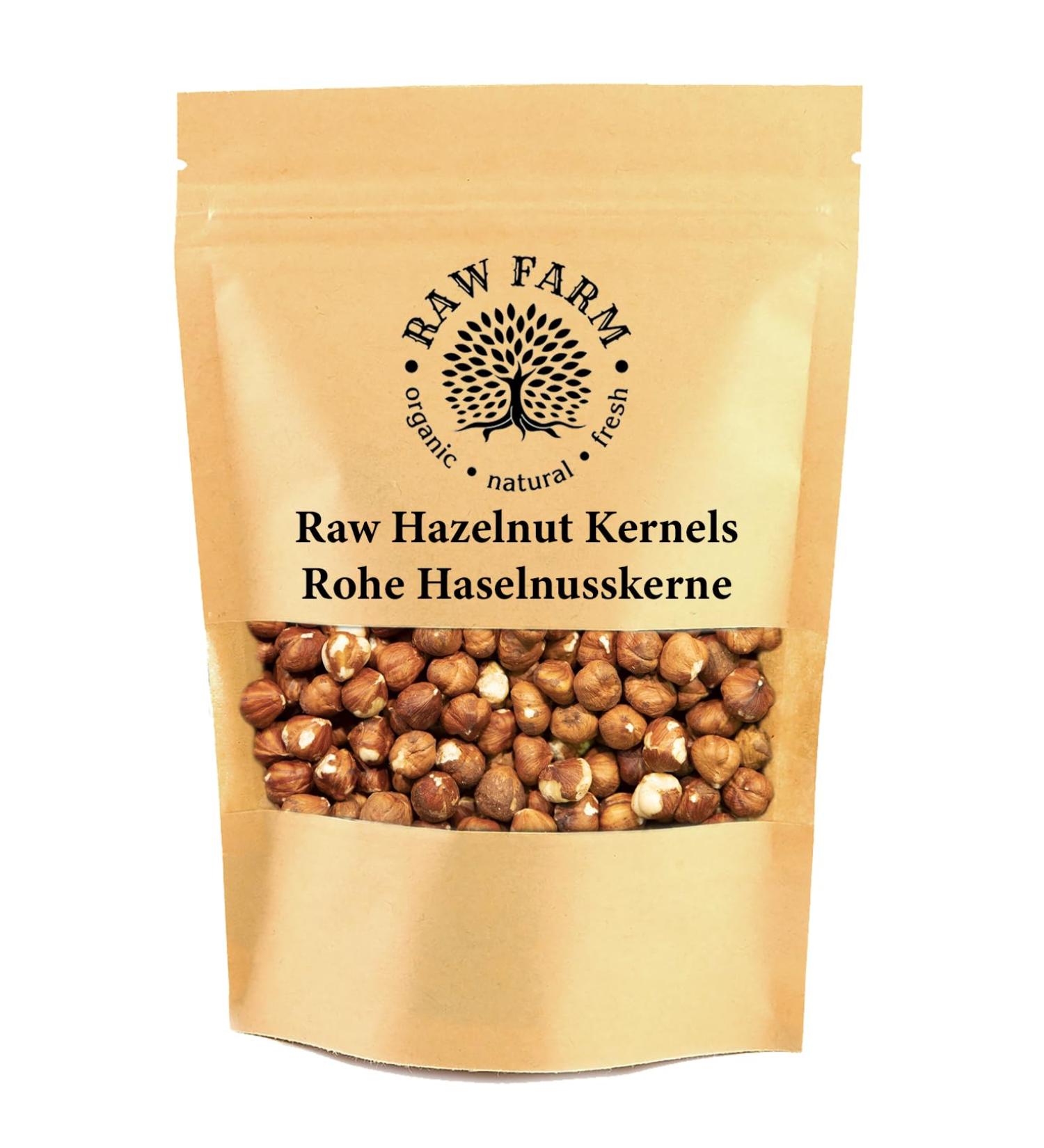 1 kg Raw Hazelnut Kernels Whole nuts Free from Gluten Soya - Buy Online on SooperMarket.com