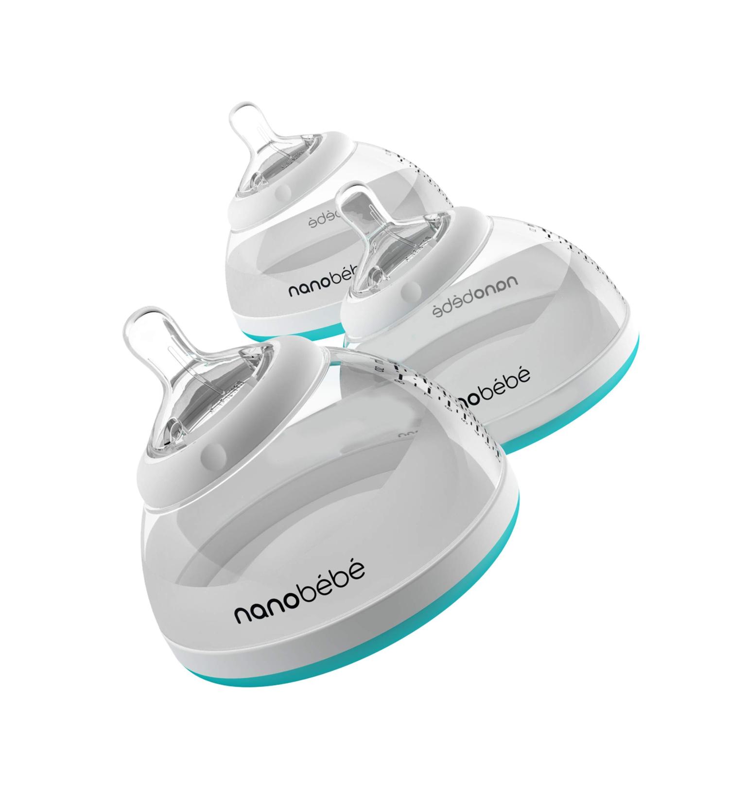 Nanobebe Transition Bottle Stage 2 Teal 3 Pack 8 oz (240 ml) Each - Buy Online on SooperMarket.com