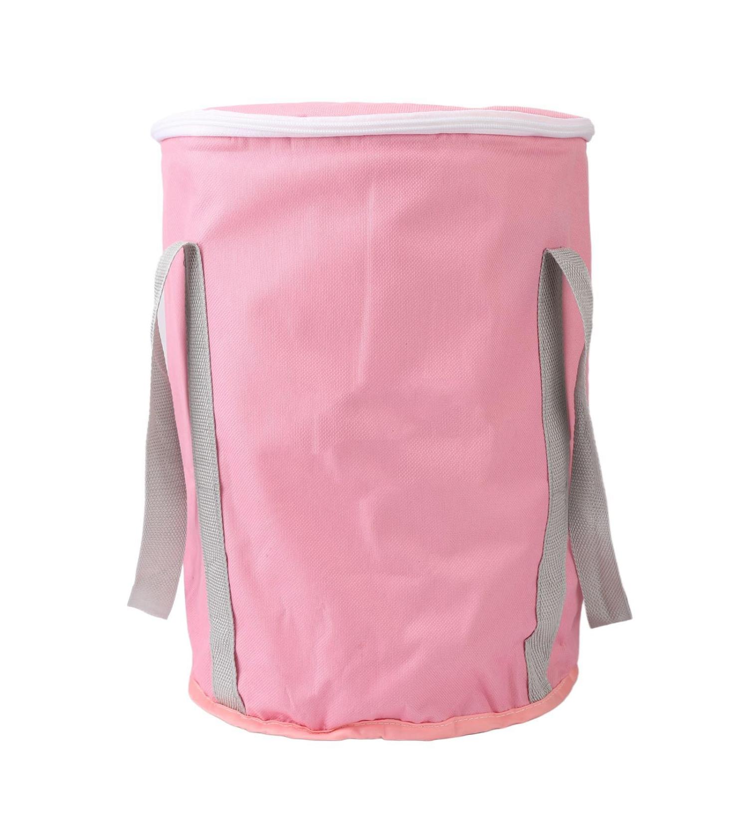 Collapsible Foot Soaking Bath Bag with 5 Layers Thickened Insulation Portable Travel Foot Bath Waterproof Material Sturdy Carrying Handle for Camping Fishing Picnic (Pink) - Buy Online on SooperMarket.com