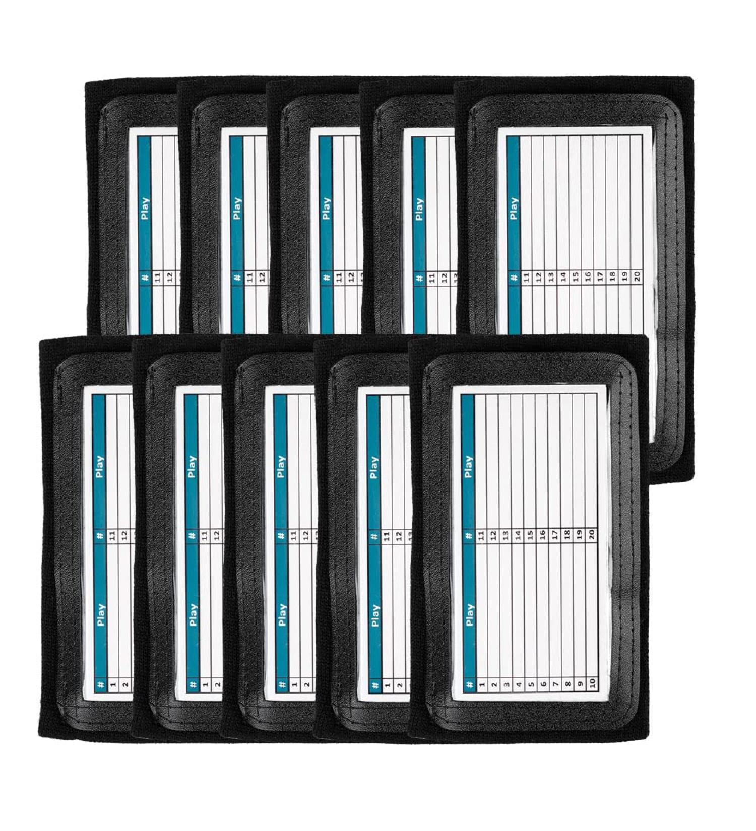 10 Pack Youth Triple Window Playbook QB Wristband - Ideal for Football, Baseball & All Sports - Black - Buy Online on SooperMarket.com