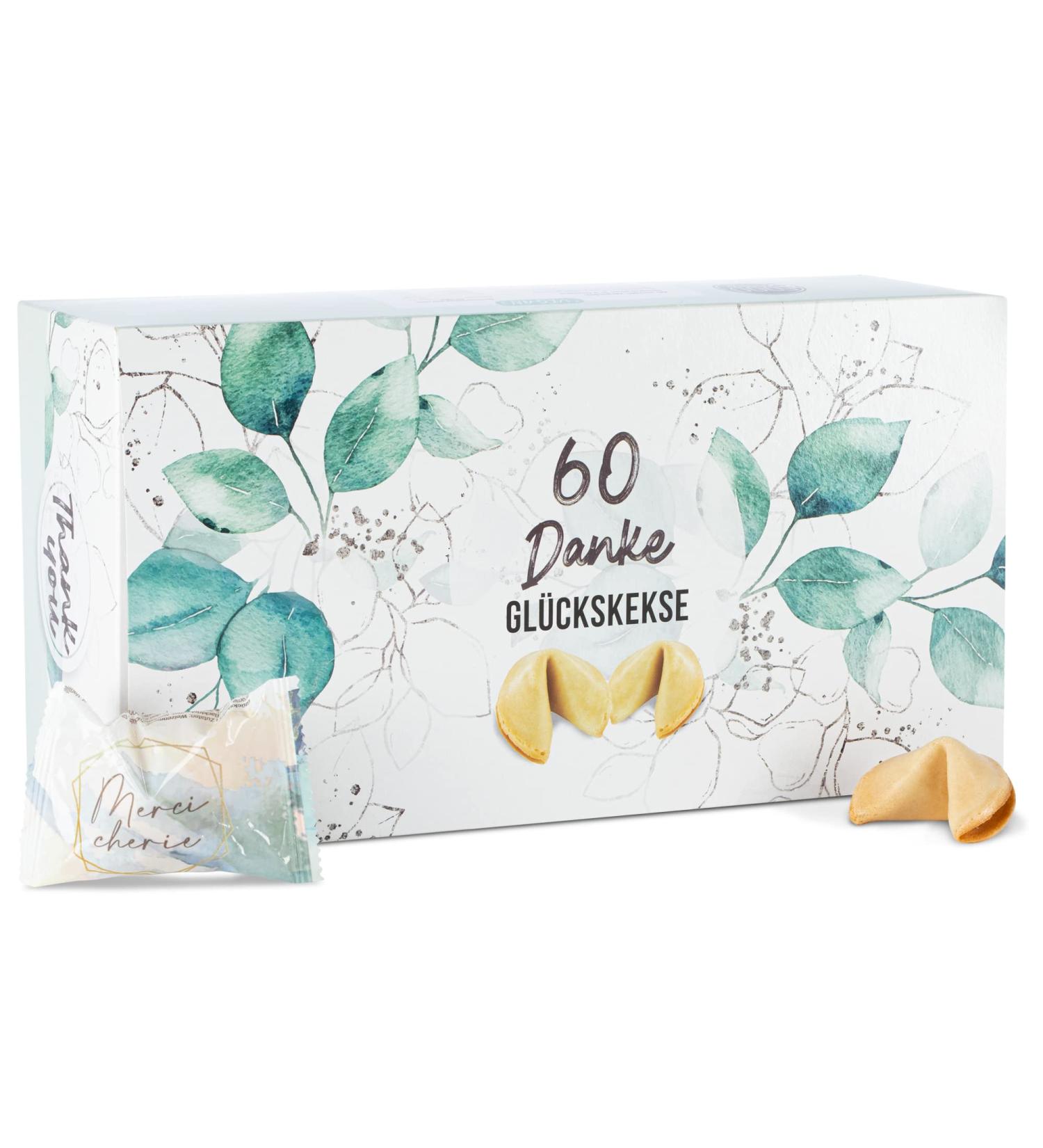 60 Lucky Cookies - Perfect Thank You Gift | Individually Packaged | Made in Germany | Ideal for Weddings & Advent Calendar Filling - Buy Online on SooperMarket.com