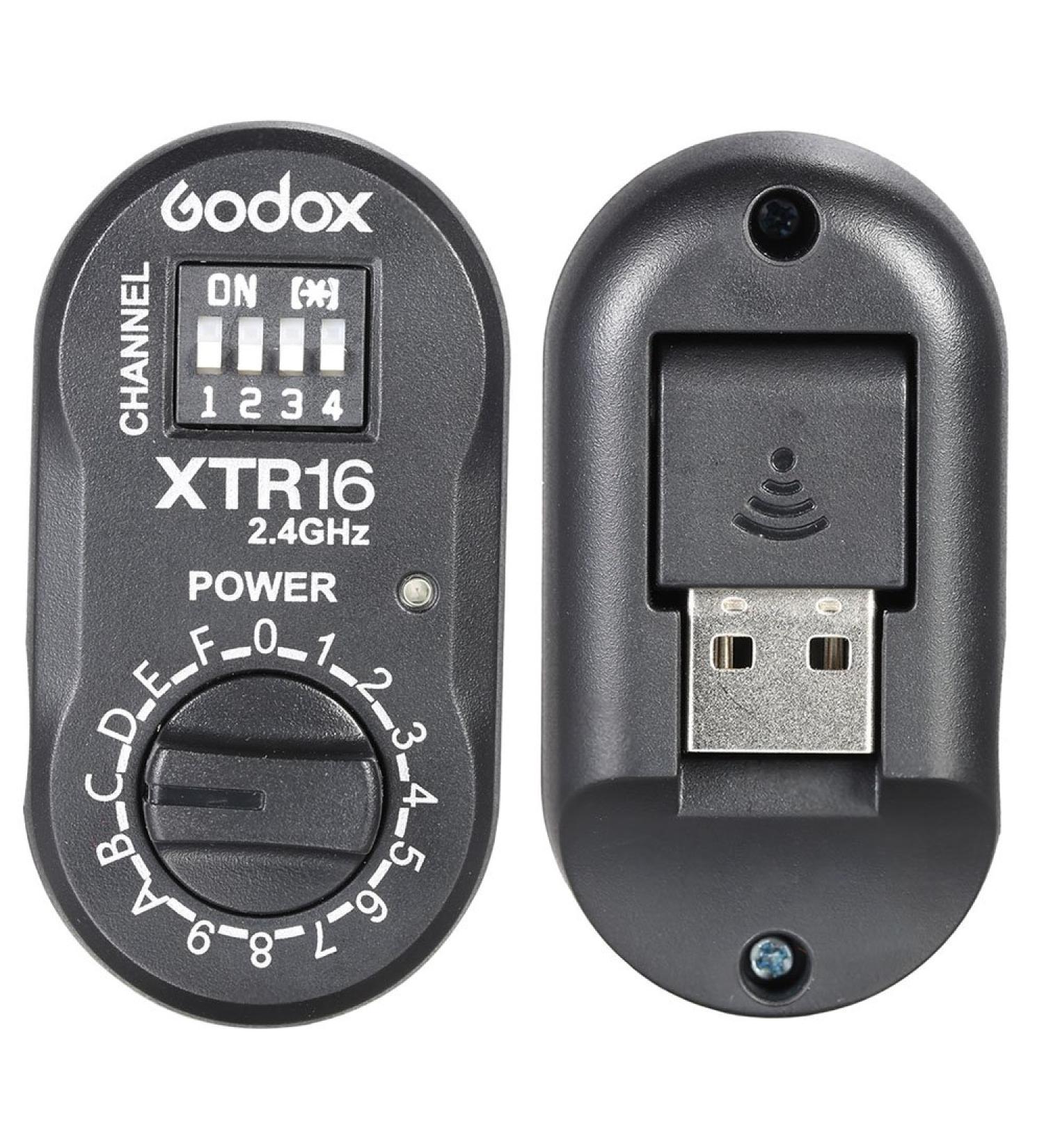 Godox XTR-16 2.4G Wireless Flash Receiver for X1C X1N XT-16 Transmitter - Compatible with Wistro AD360/DE/QT/DP/QS/GS/GT Series - Buy Online on SooperMarket.com