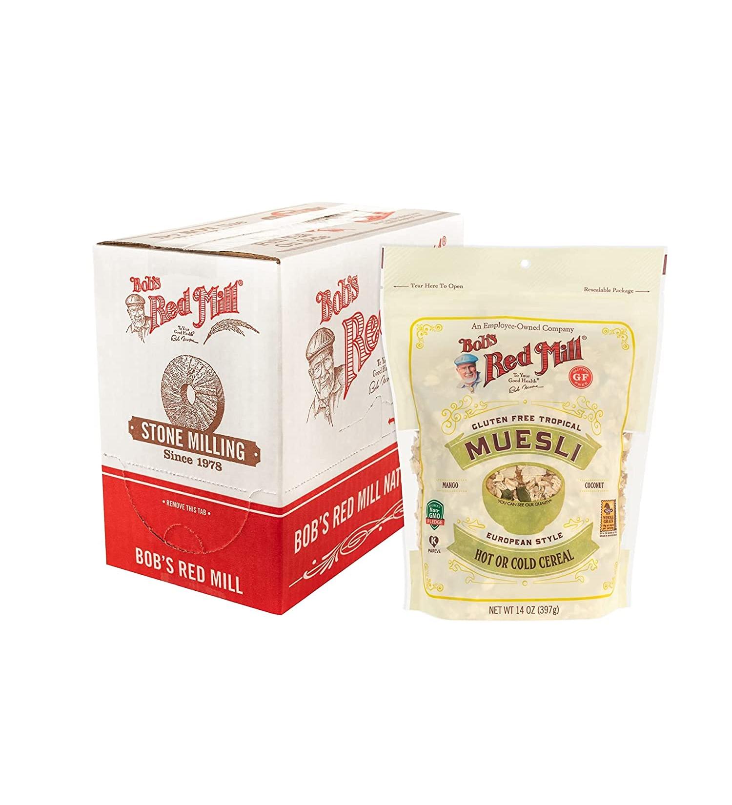 Bob's Red Mill Tropical Muesli 14oz - Pack of 3 | Energizing Breakfast Blend - Buy Online on SooperMarket.com