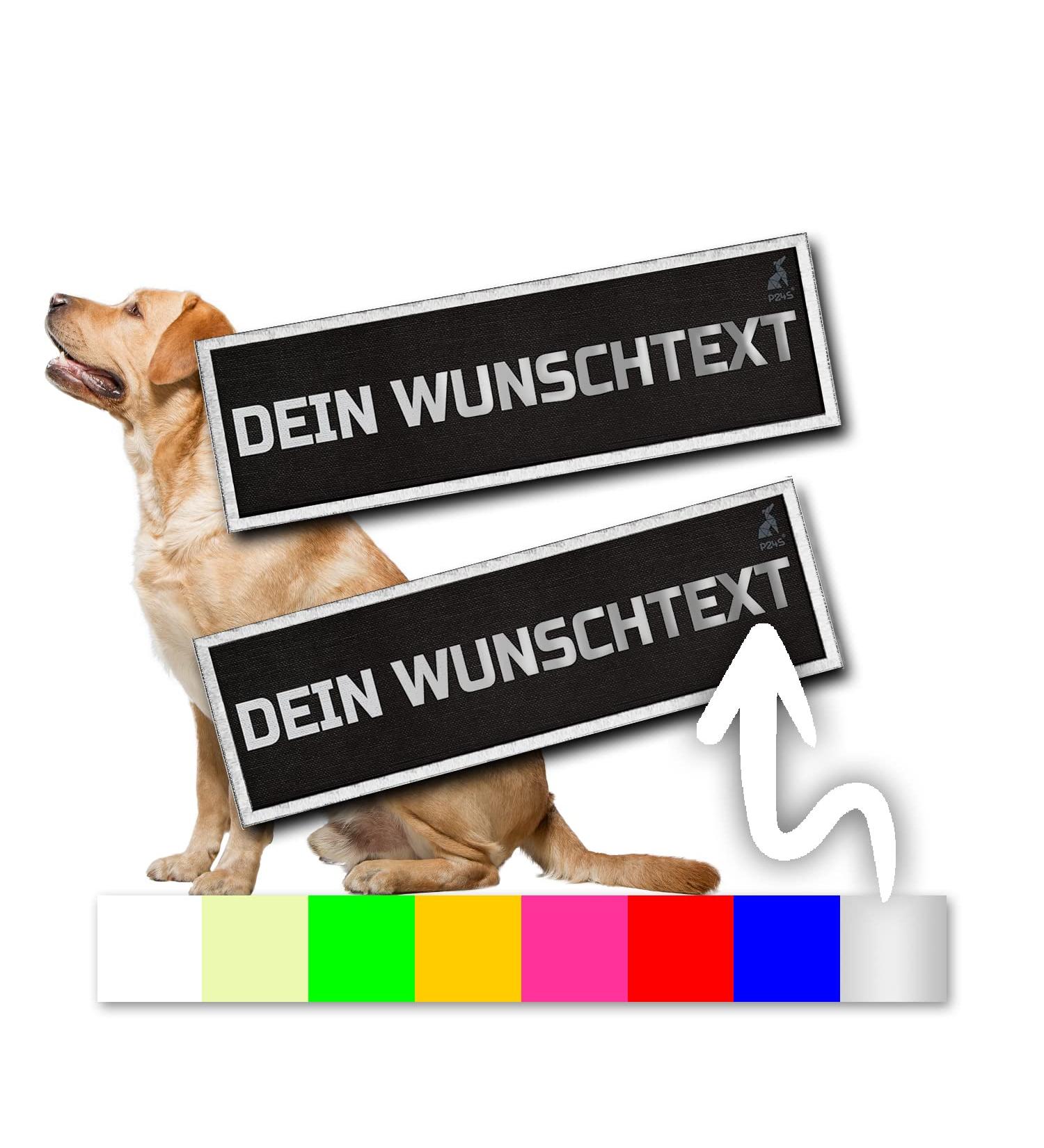 Customizable P24S K9 Dog Harness with Velcro Stickers - 2 Pieces for Medium & Large Dogs - Personalized Name - Large White - Buy Online on SooperMarket.com