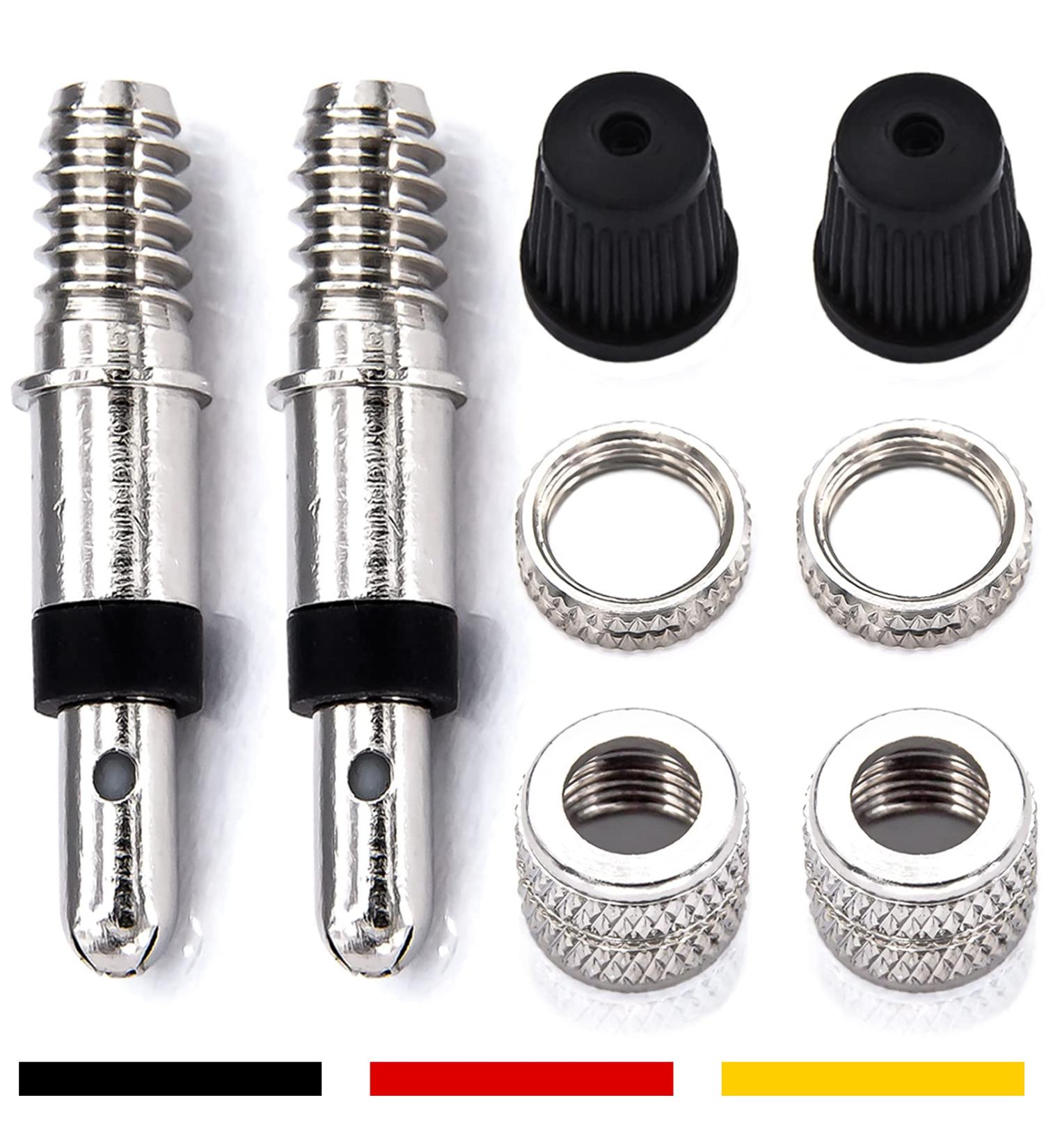 Bicycle Valves Replacement Set - 8 Parts Dunlop Flash Valve Kit for PUKY City & Holland Bikes | Durable Spare Parts & Accessories - Buy Online on SooperMarket.com