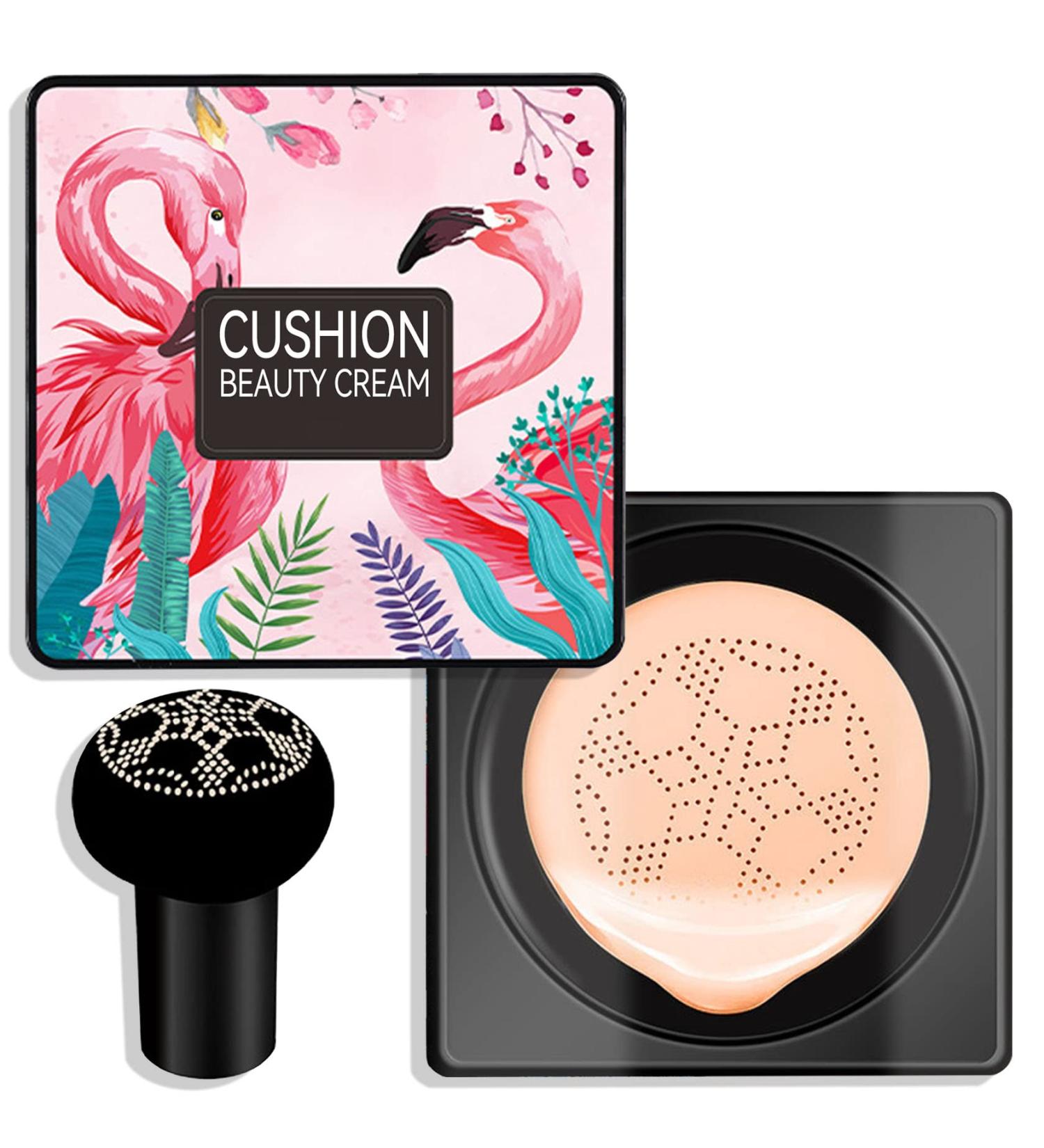 Mushroom Head Air Cushion CC Cream Foundation Moisturizing BB Cream Foundation Makeup Long Lasting CC Cream Liquid Foundation Matte Concealer Foundation Suitable for All Skin Types(Natural) - Buy Online on SooperMarket.com
